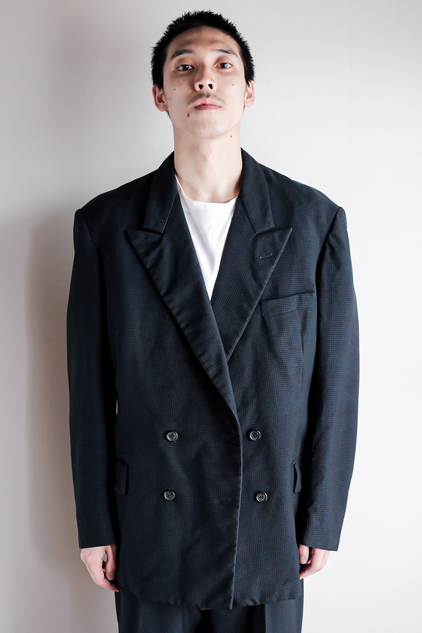【~40's】French Vintage Double Breasted Suits Set Up "Belle Jardiniere"