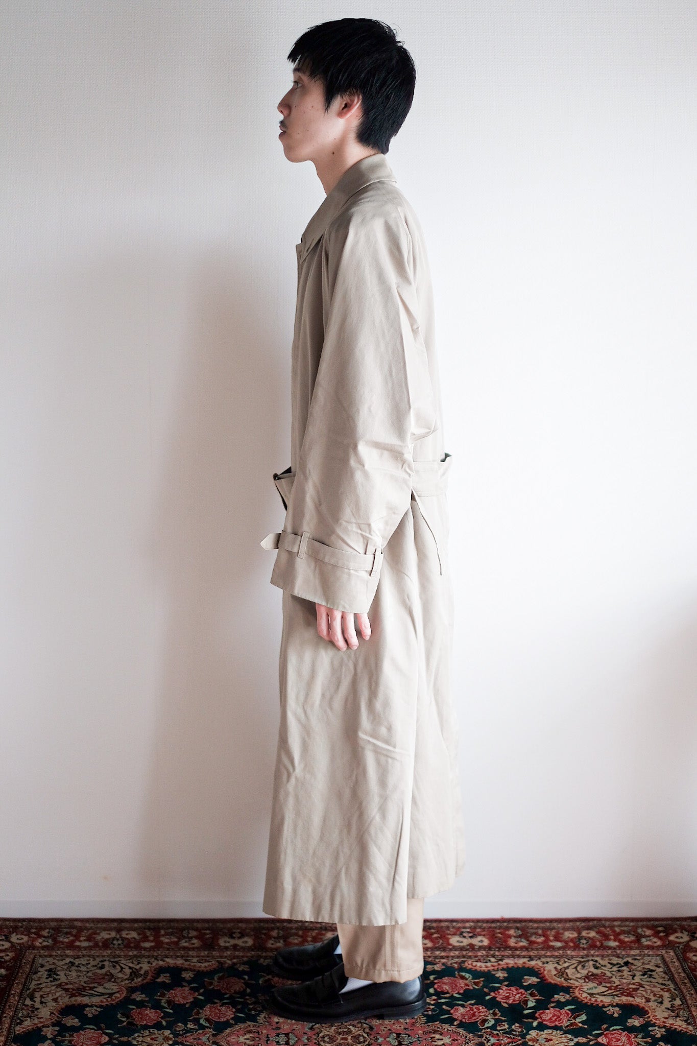 【~80's】Vintage Burberry Single Raglan Rider Coat C100 "HANS ALFRED TERNER 別注"