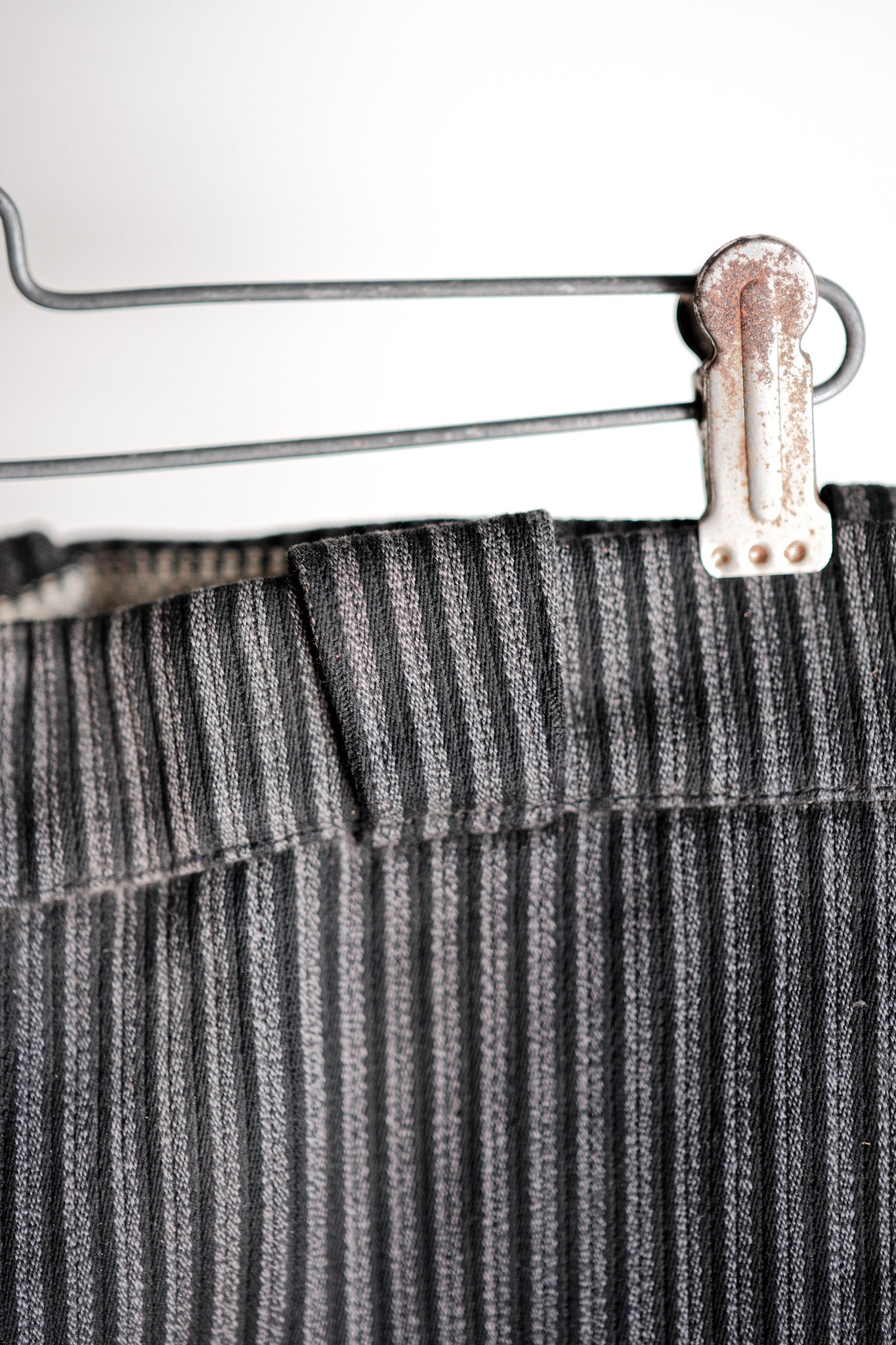 【~50's】French Vintage Cotton Striped Work Pants "Dead Stock"