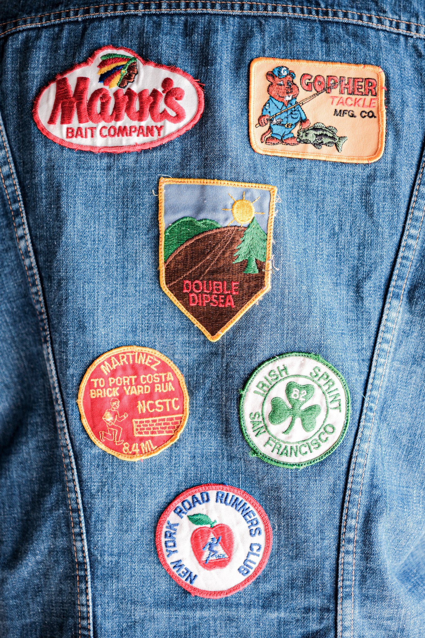 【~70's】Vintage Wrangler 124MJ Denim Jacket With Patches Size.44