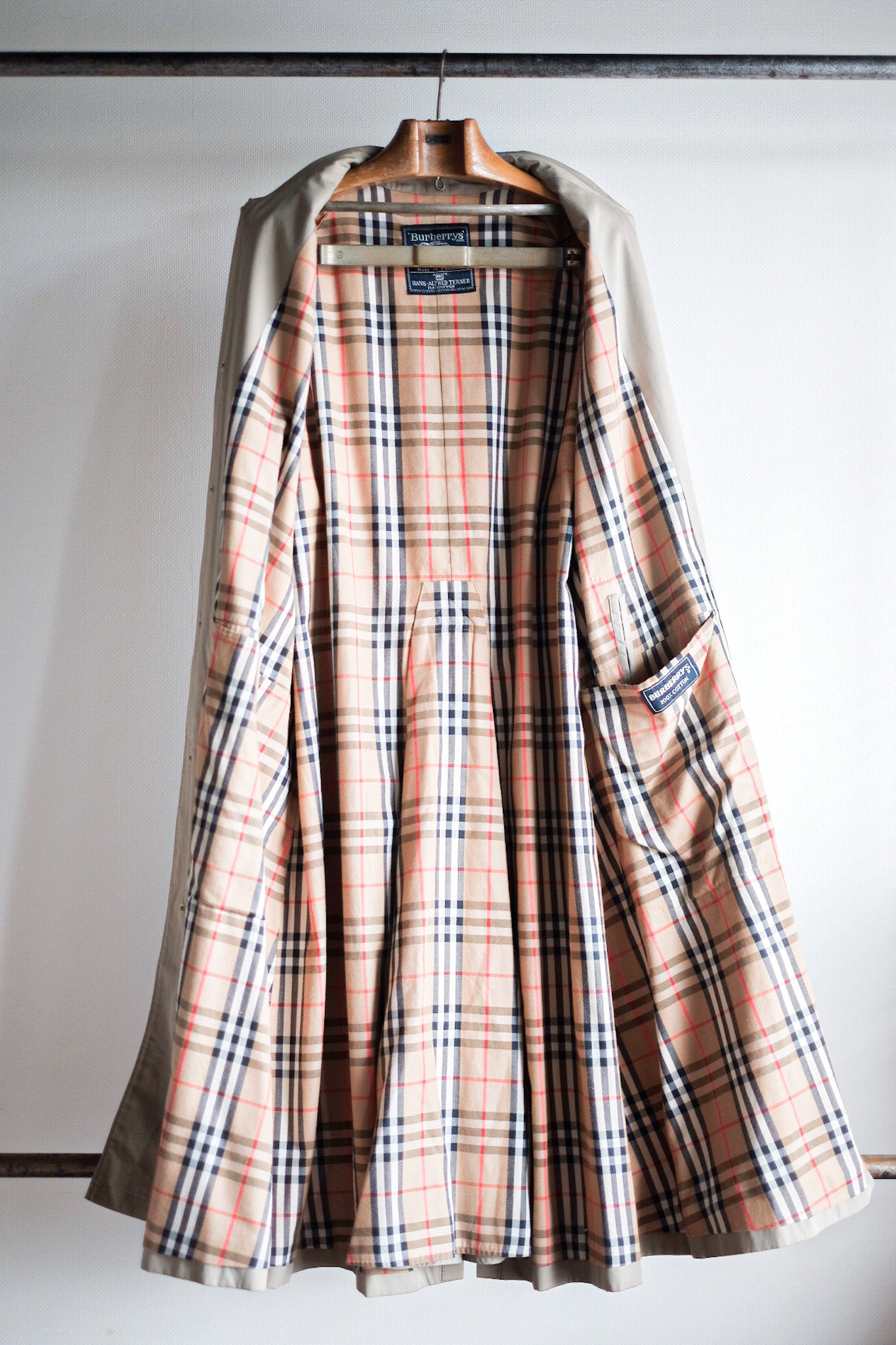 【~80's】Vintage Burberry Single Raglan Rider Coat C100 "HANS ALFRED TERNER 別注"