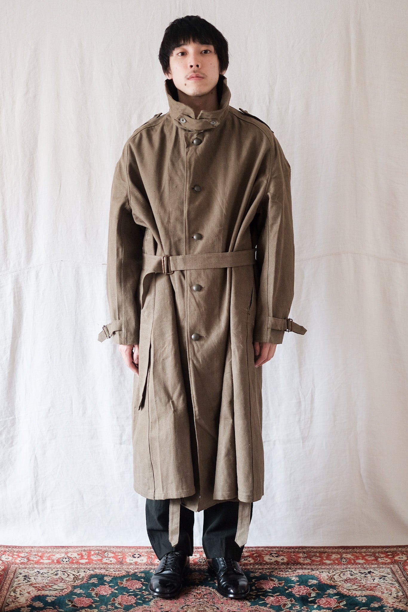 【~50's】French Army M35 Motorcycle Coat Size.2 "Dead Stock"