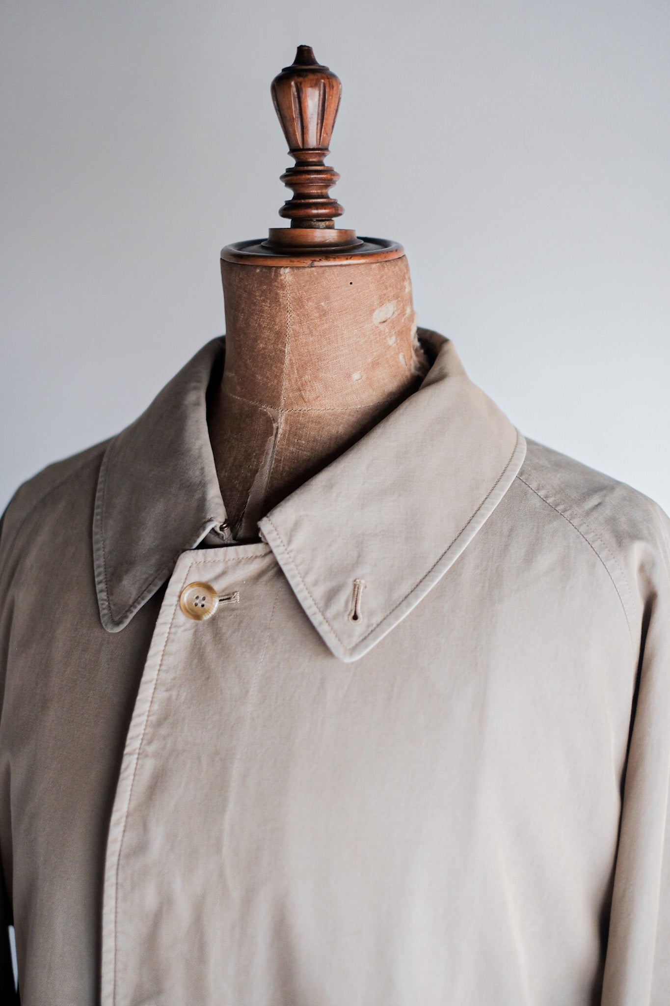 【~80's】Vintage Burberry's Single Raglan Rider Coat C100