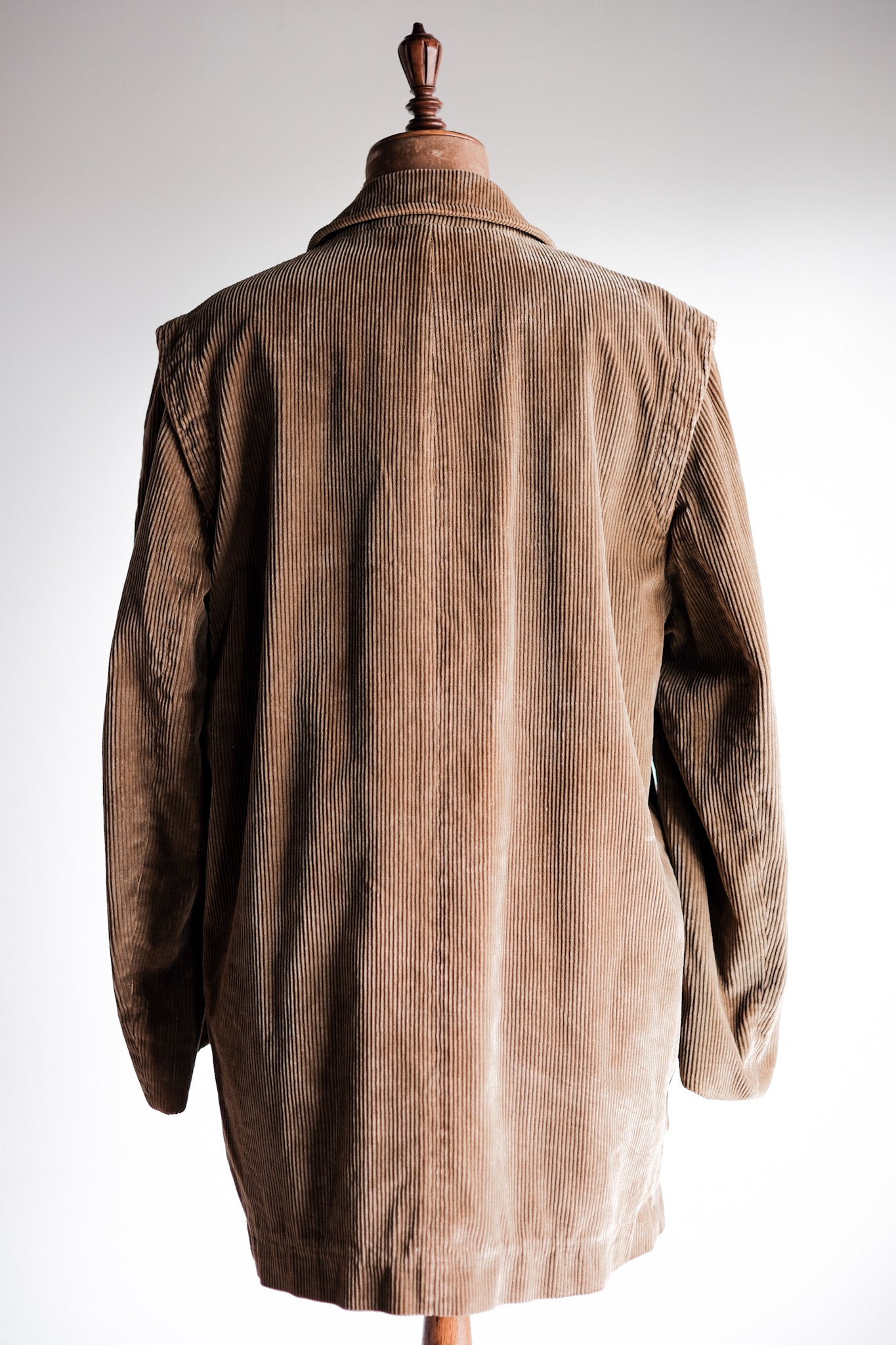 【~80's】Old INVERTERE Brown Corduroy Jacket With Chin Strap
