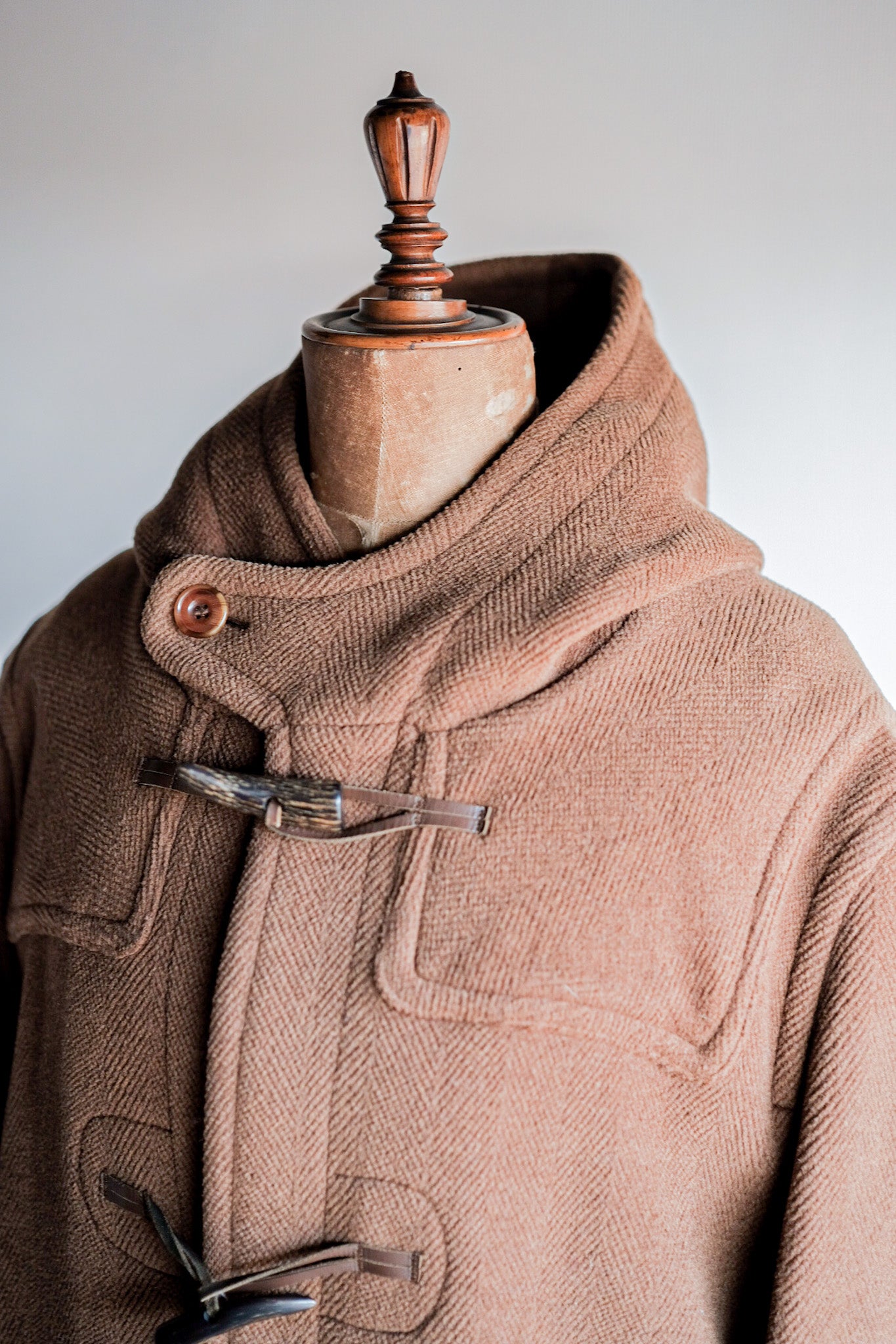 【~90's】Old INVERTERE Wool Duffle Coat "Moorbrook"