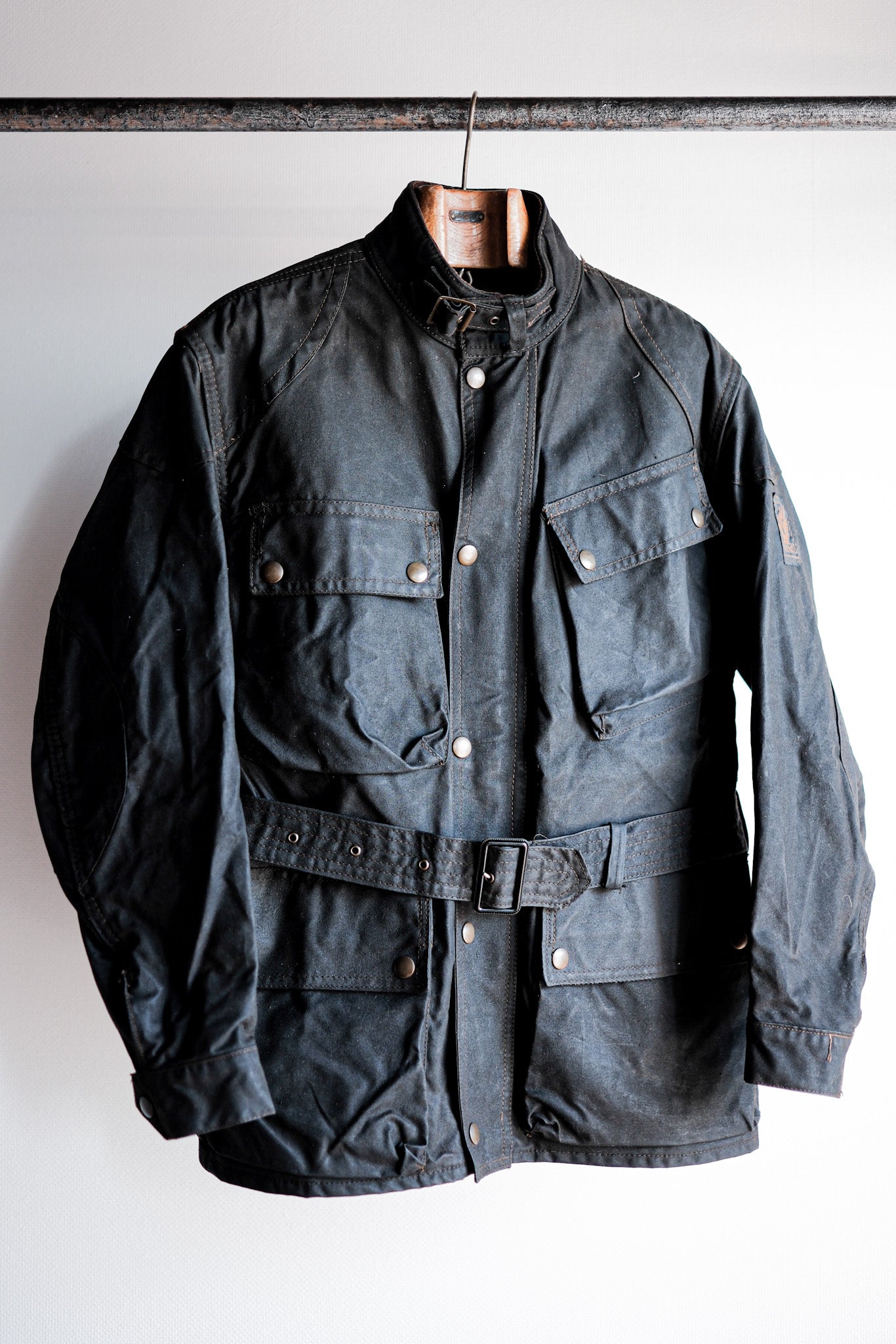 【~60's】Vintage Belstaff Waxed Jacket & Trousers Set Up Size.38 "TRIALMASTER"