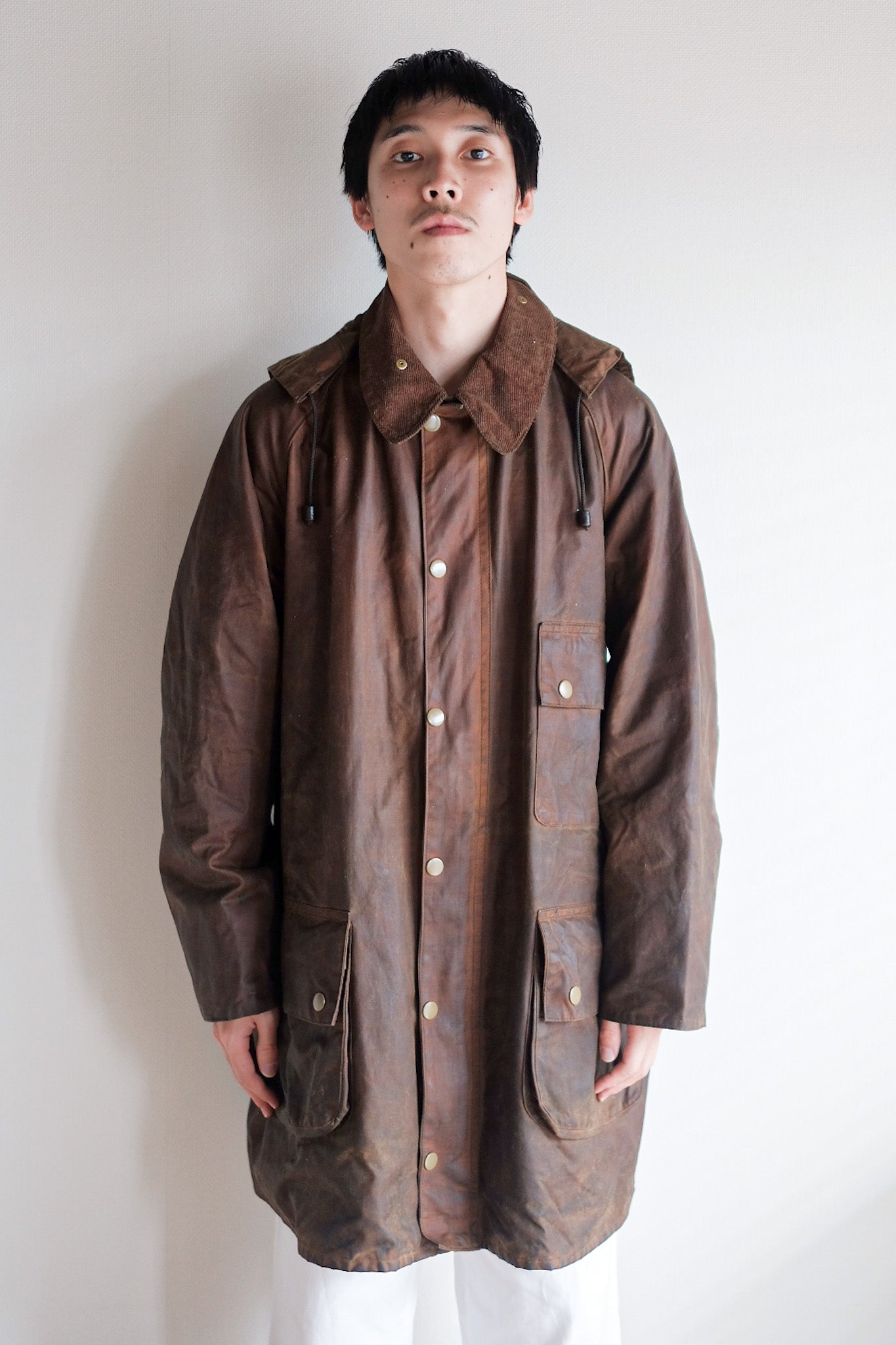 【~60's】Vintage Barbour "Solway Zipper" Yellow Label