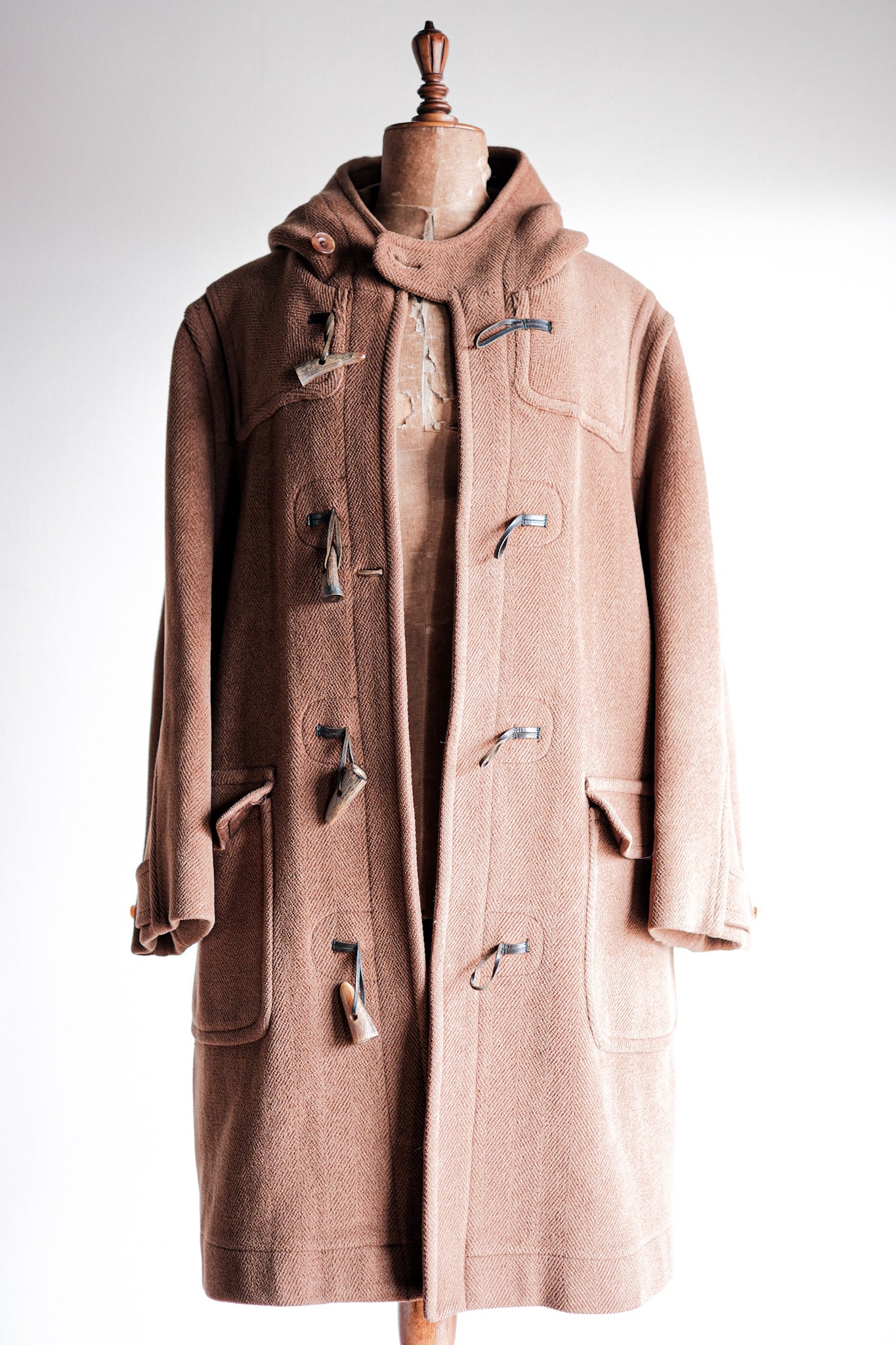 【~90's】Old INVERTERE Wool Duffle Coat "Moorbrook"