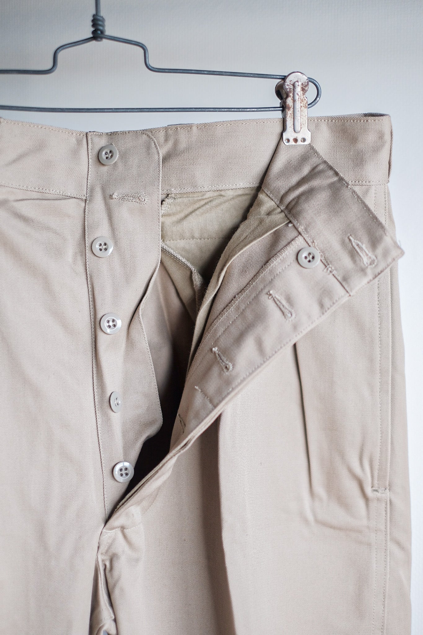 【~60's】French Army M52 Chino Trousers Size.80M "Dead Stock"