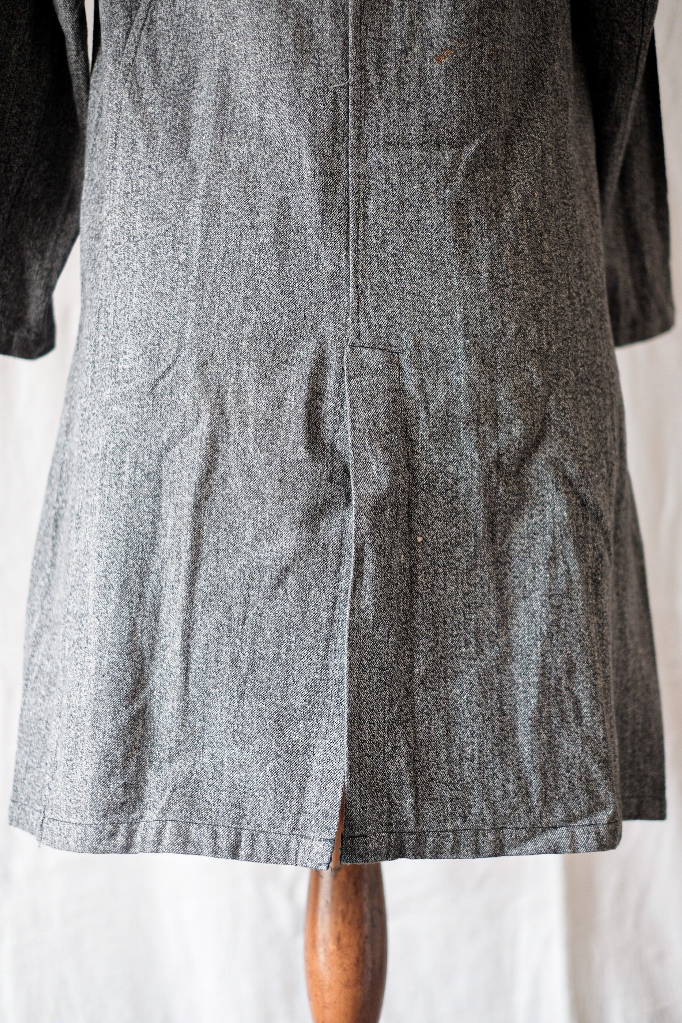 【~40's】French Vintage Black Chambray Work Coat