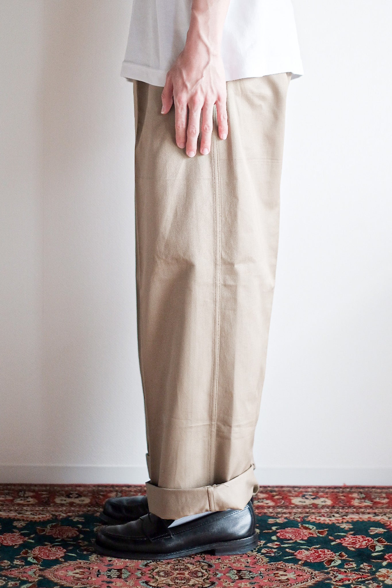 【~60's】French Army M52 Chino Trousers Size.23 "Dead Stock"