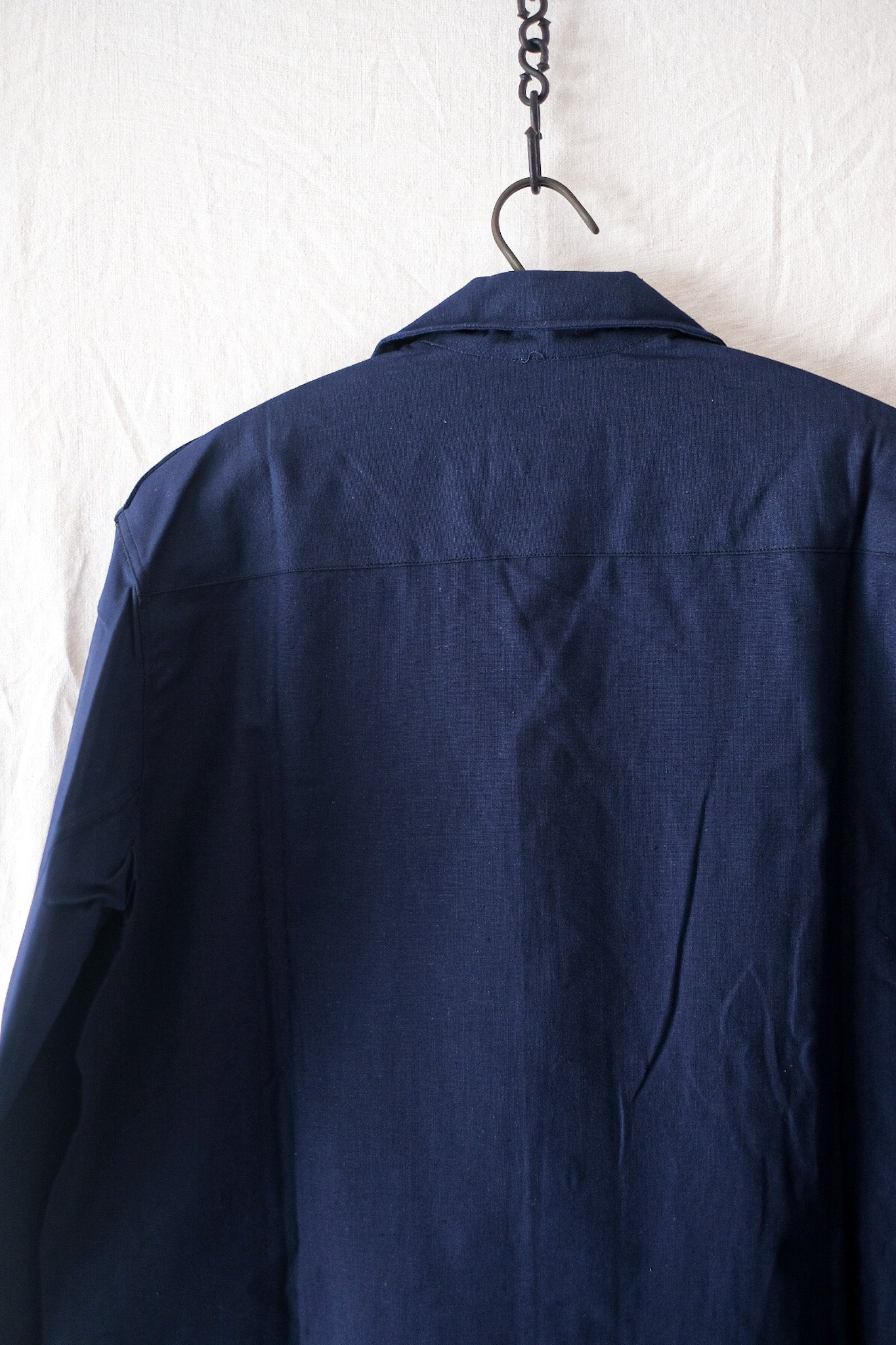 【~50's】French Army M48 Indigo Metis Shirt "Dead Stock"