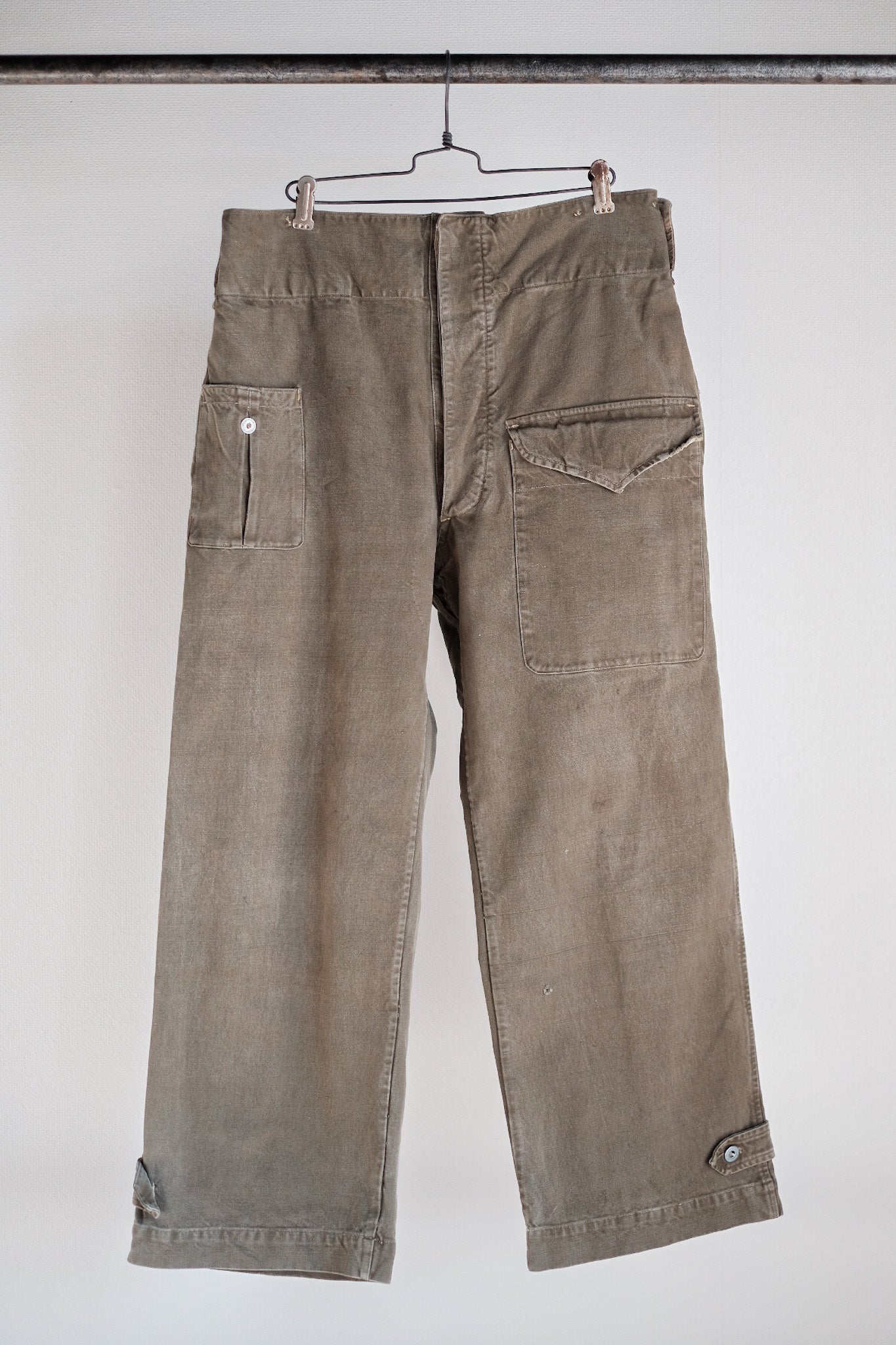 【~40's】French Army M44 Field Trousers Size.84XC