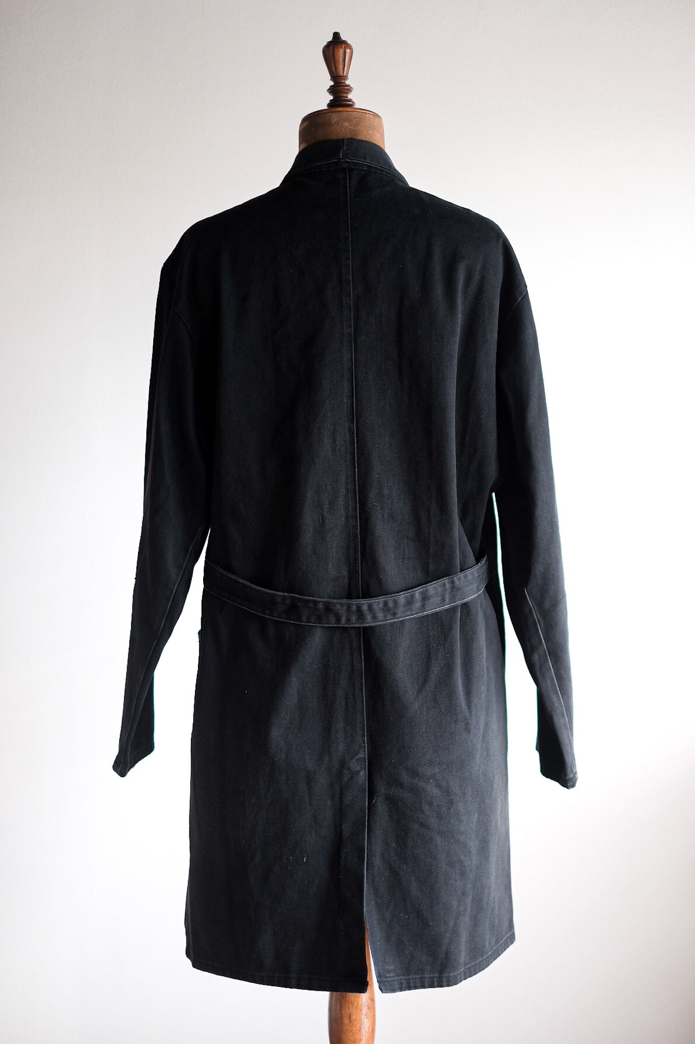 【~50's】French Vintage Black Moleskin Work Coat