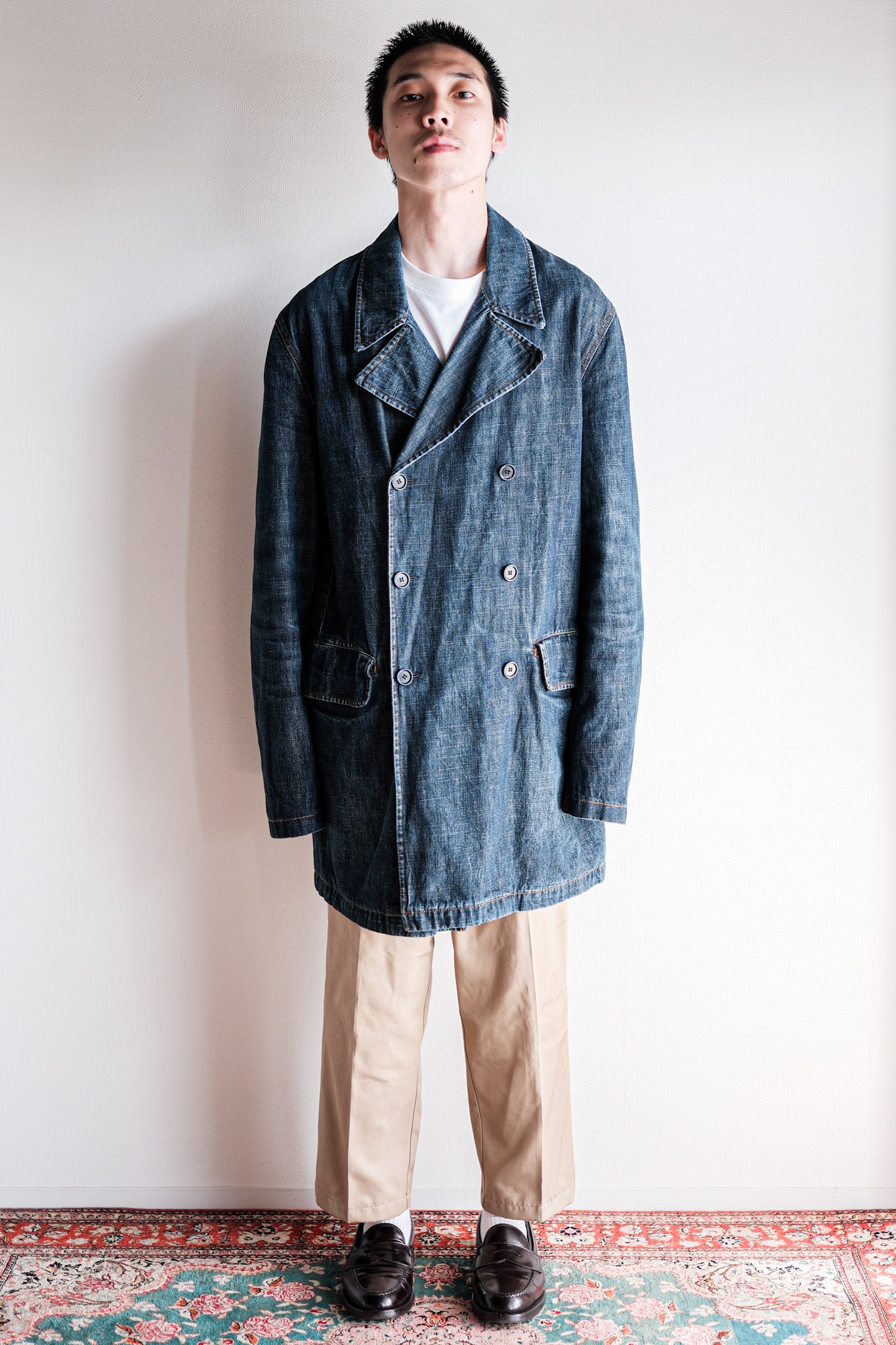 【~00’s】Old miu miu Double Breasted Denim Coat