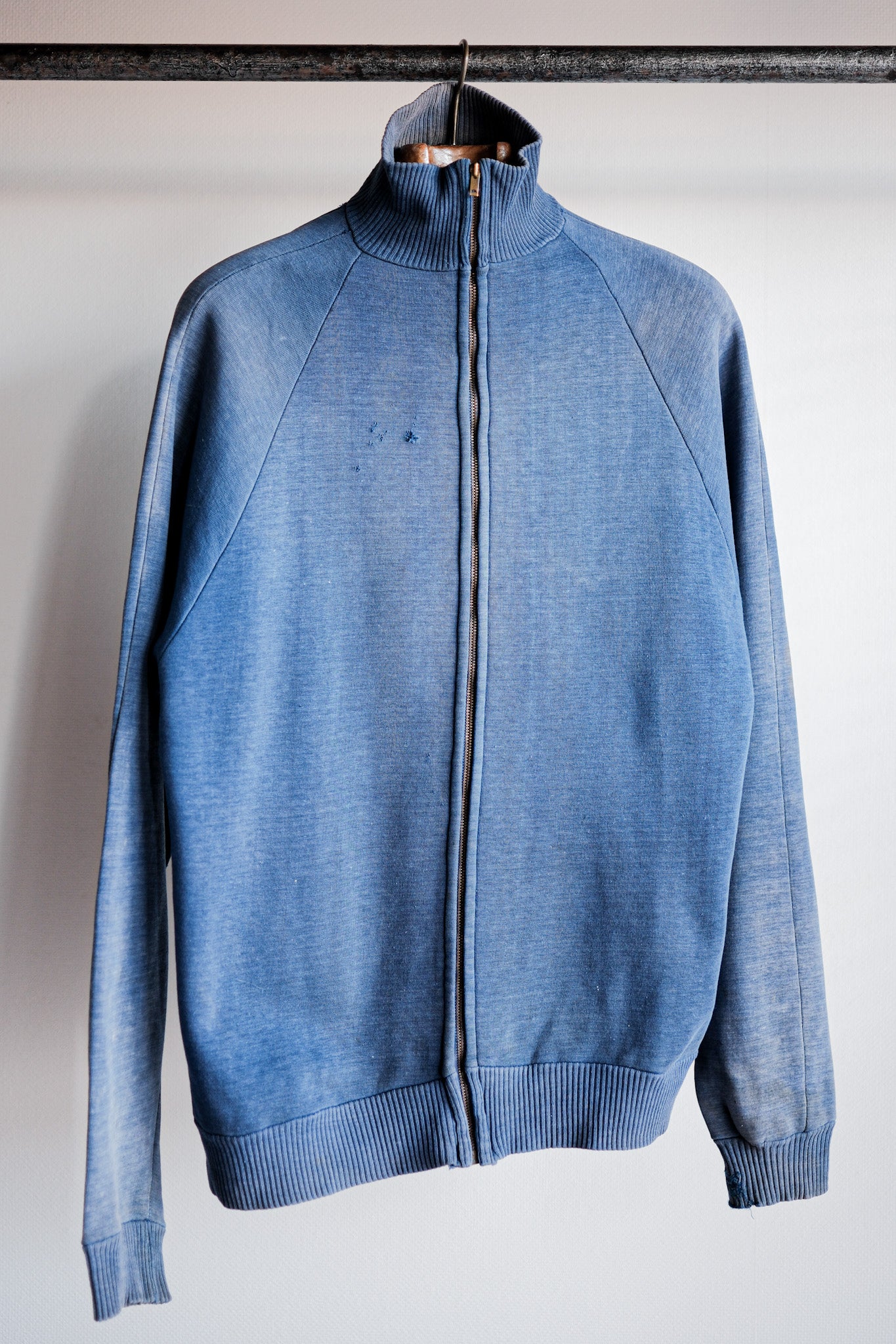 【~60's】French Vintage Full Zip Cotton Sweatshirt