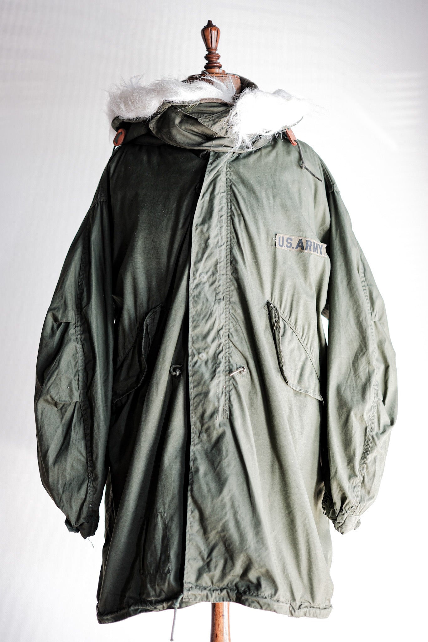 【~80's】U.S.ARMY M-65 Fishtail Parka Size.MEDIUM "Full Set"