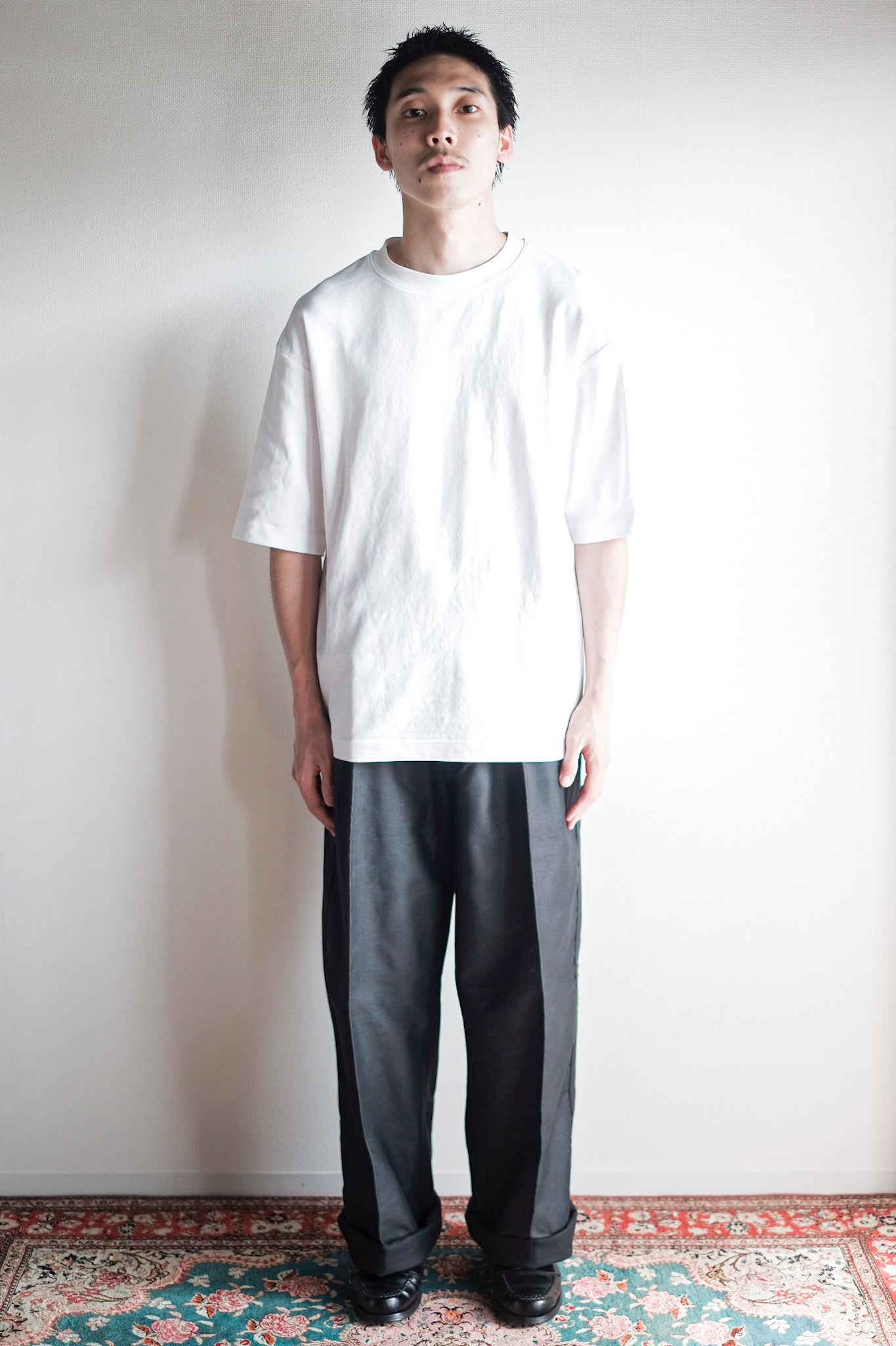 【~40's】French Vintage Black Moleskin Work Pants "Adolphe Lafont" "Dead Stock"