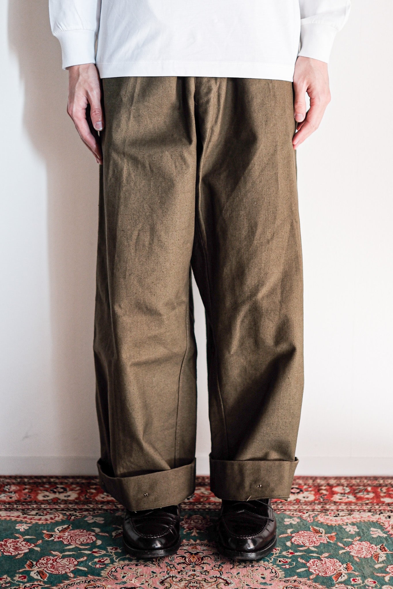 【~40's】French Army Unusual Pattern Trousers "Dead Stock"