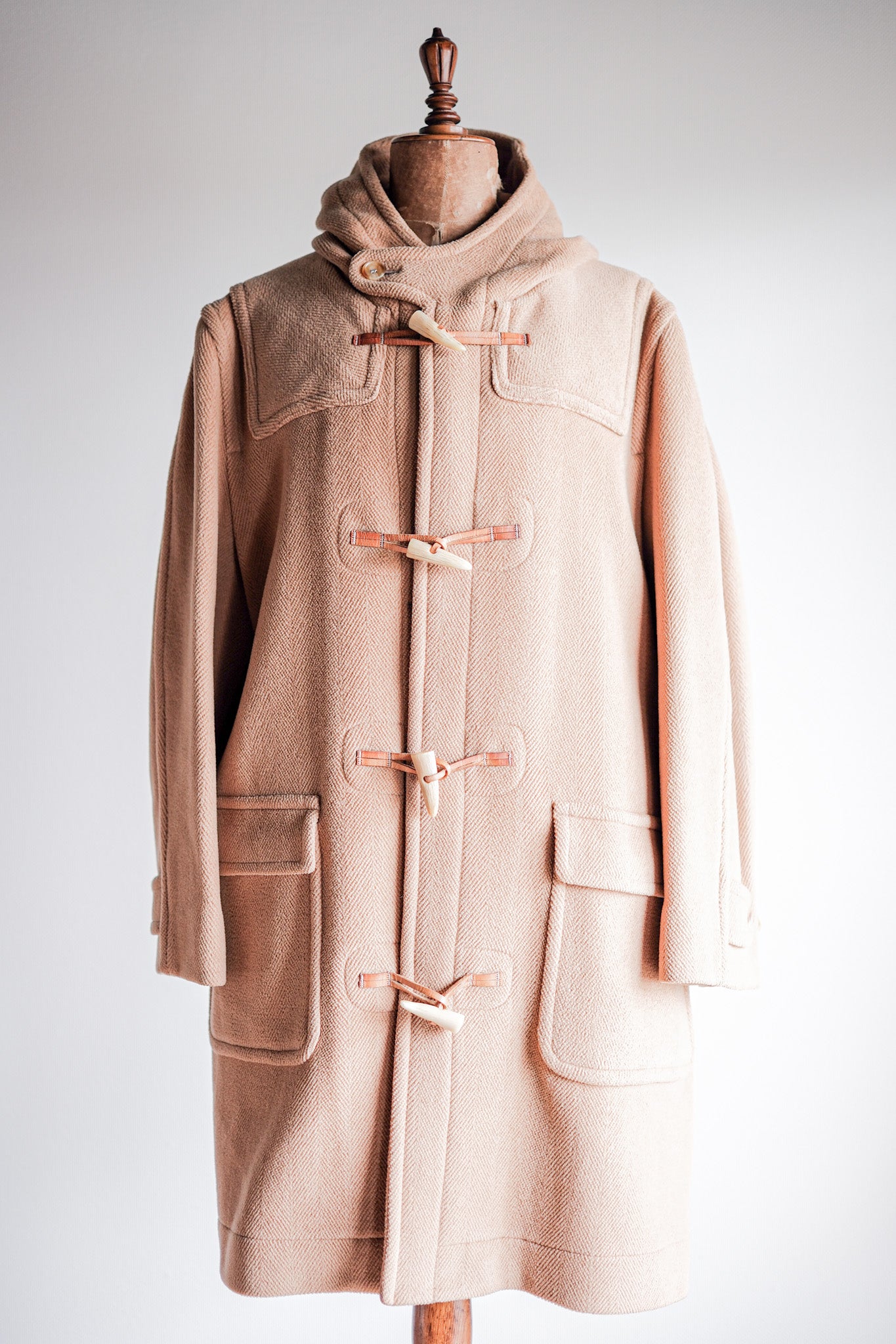 【~90's】Old INVERTERE Wool Duffle Coat "Moorbrook"