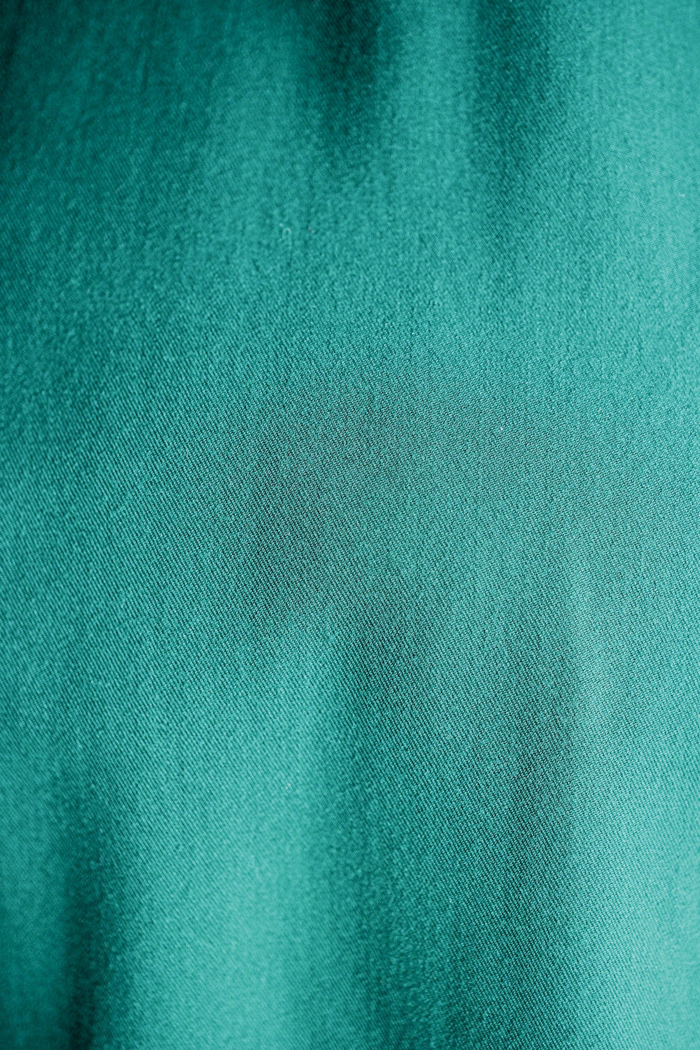 【~50's】French Vintage Green Wool Rayon Hooded Jacket "Dead Stock"