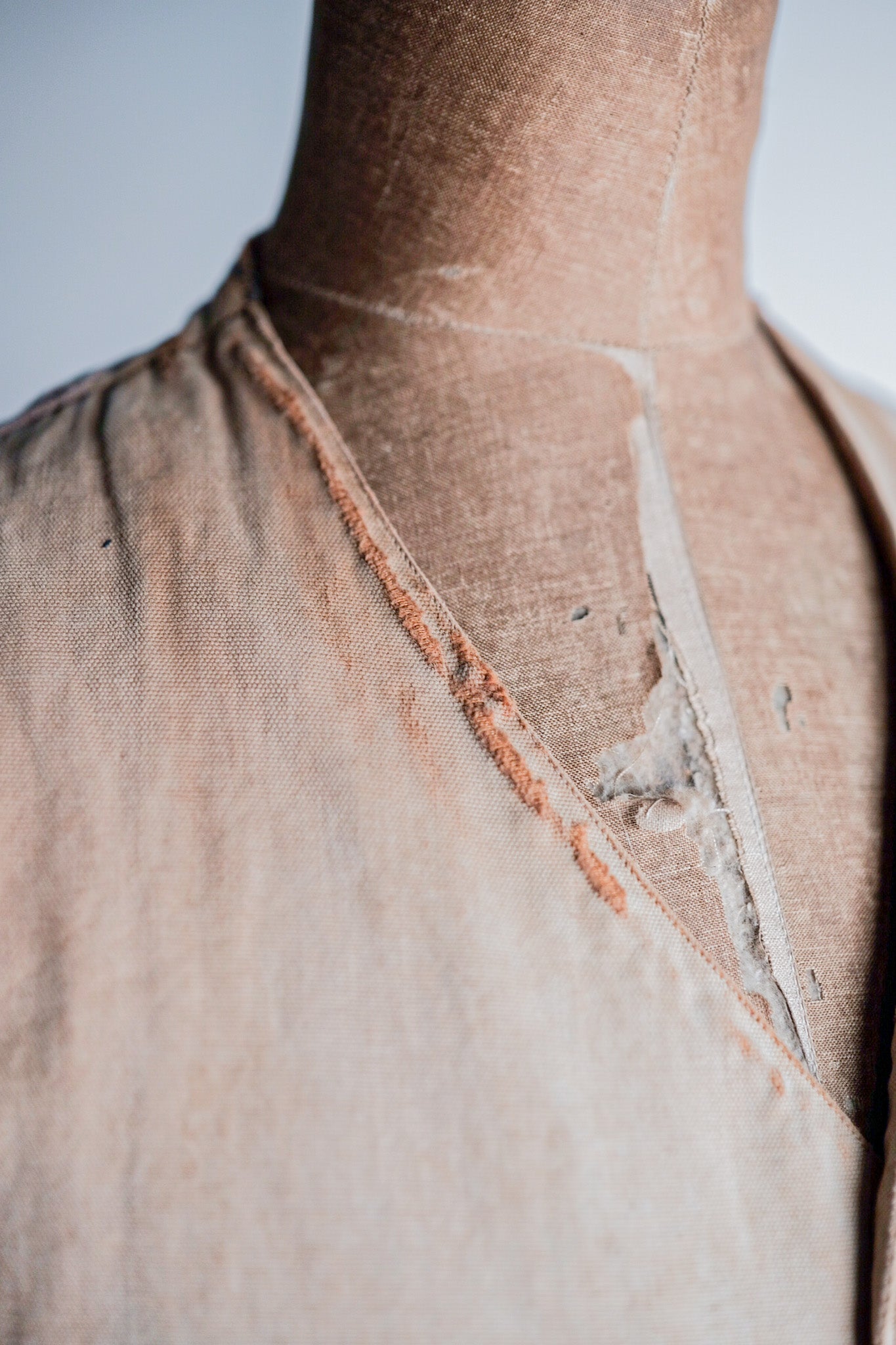 【~30's】French Vintage Cotton Hunting Gilet