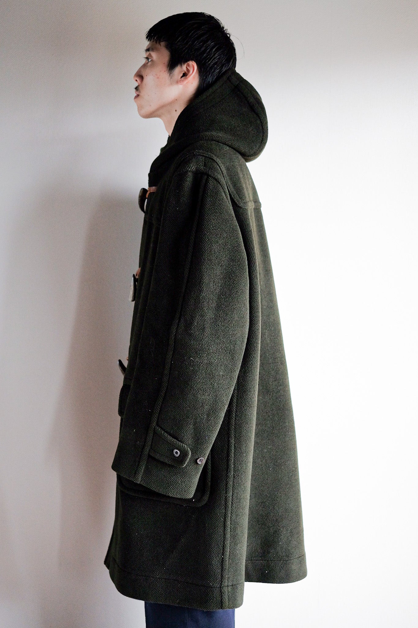 【~90's】Old INVERTERE Wool Duffle Coat "Moorbrook"