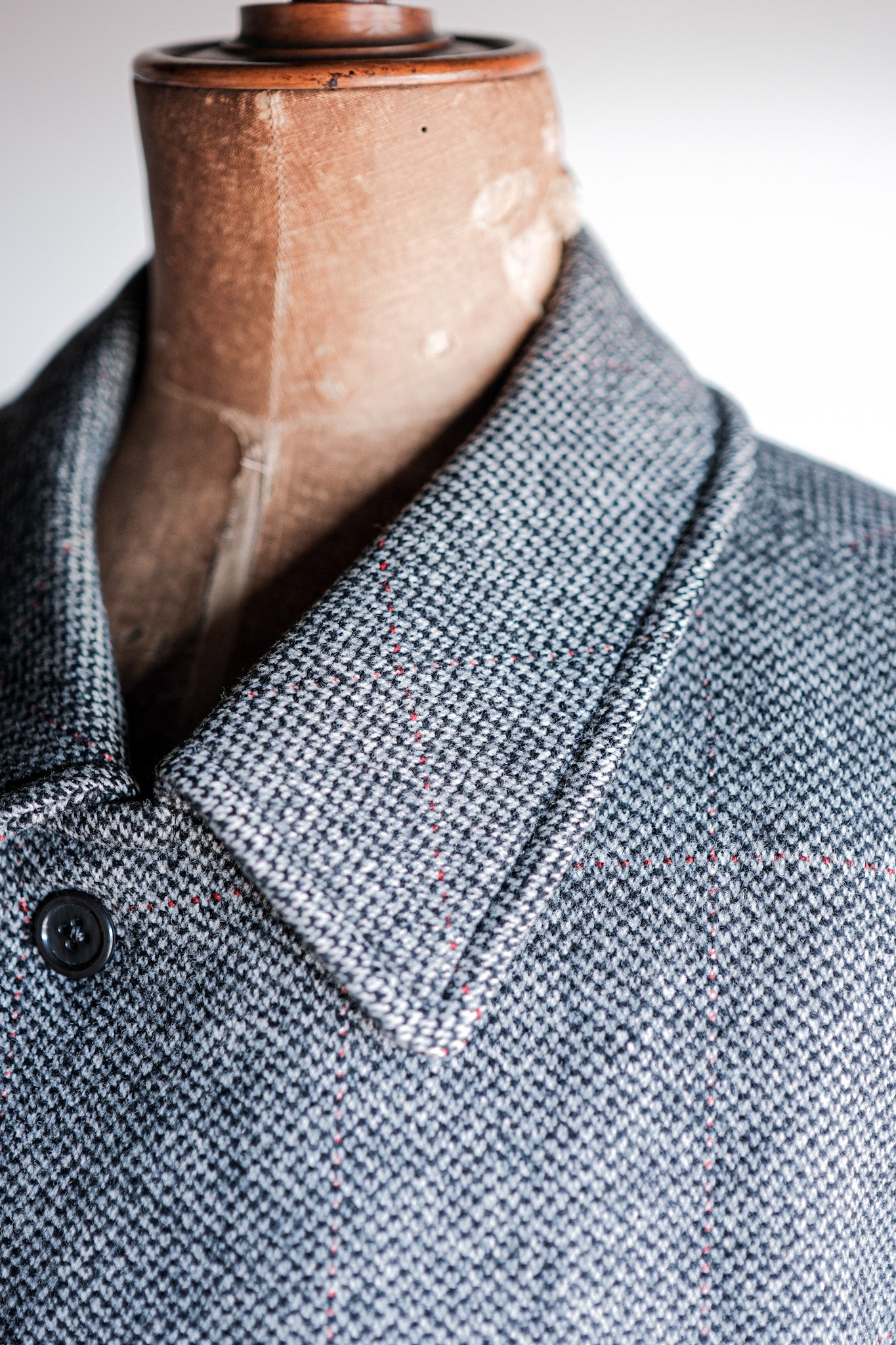 【~70's】Vintage Aquascutum Single Raglan Balmacaan Coat "SCOTTISH TWEED"