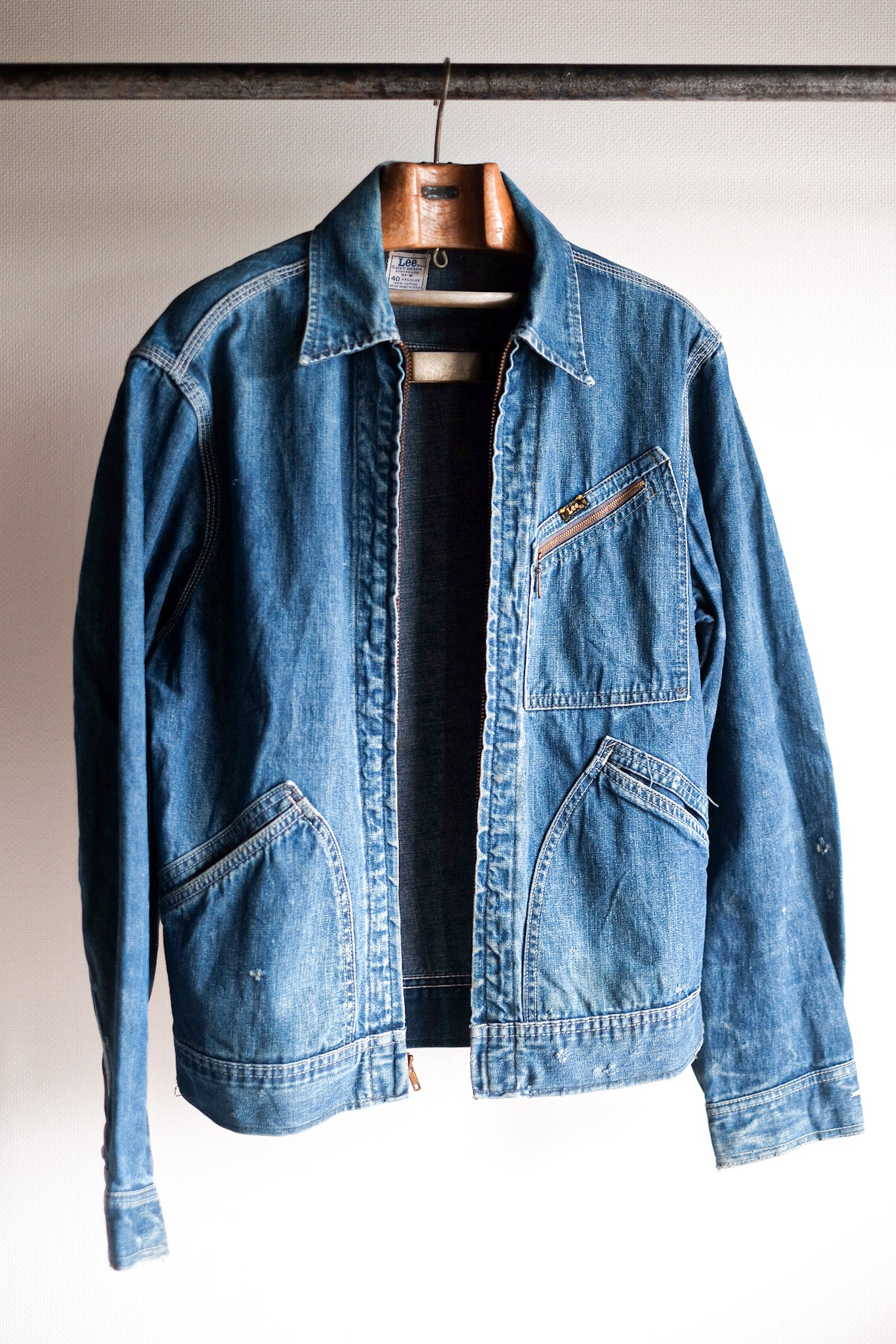 【~60's】Vintage LEE 91-B Denim Jacket Size.40R