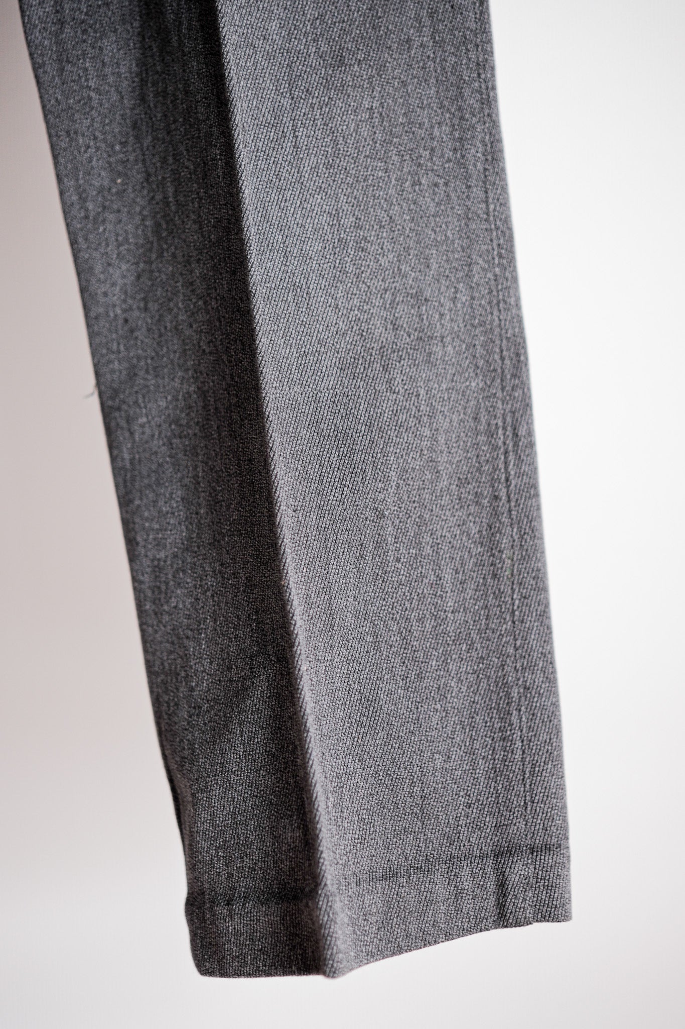 【~30's】French Vintage Salt & Pepper Cotton Twill Work Pants "Dead Stock"