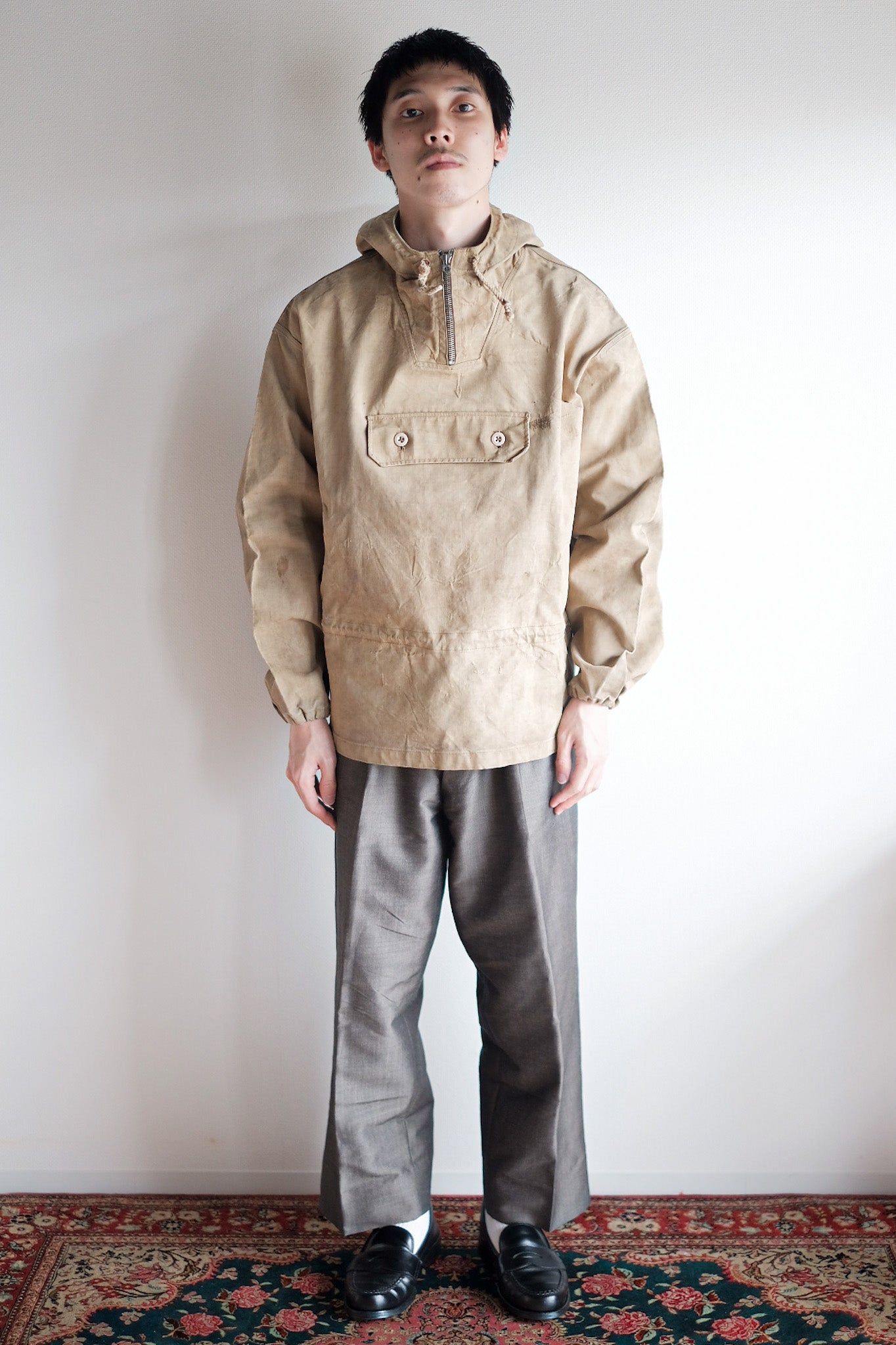 【~40's】French Army Mountain Troopers Rubber Smock