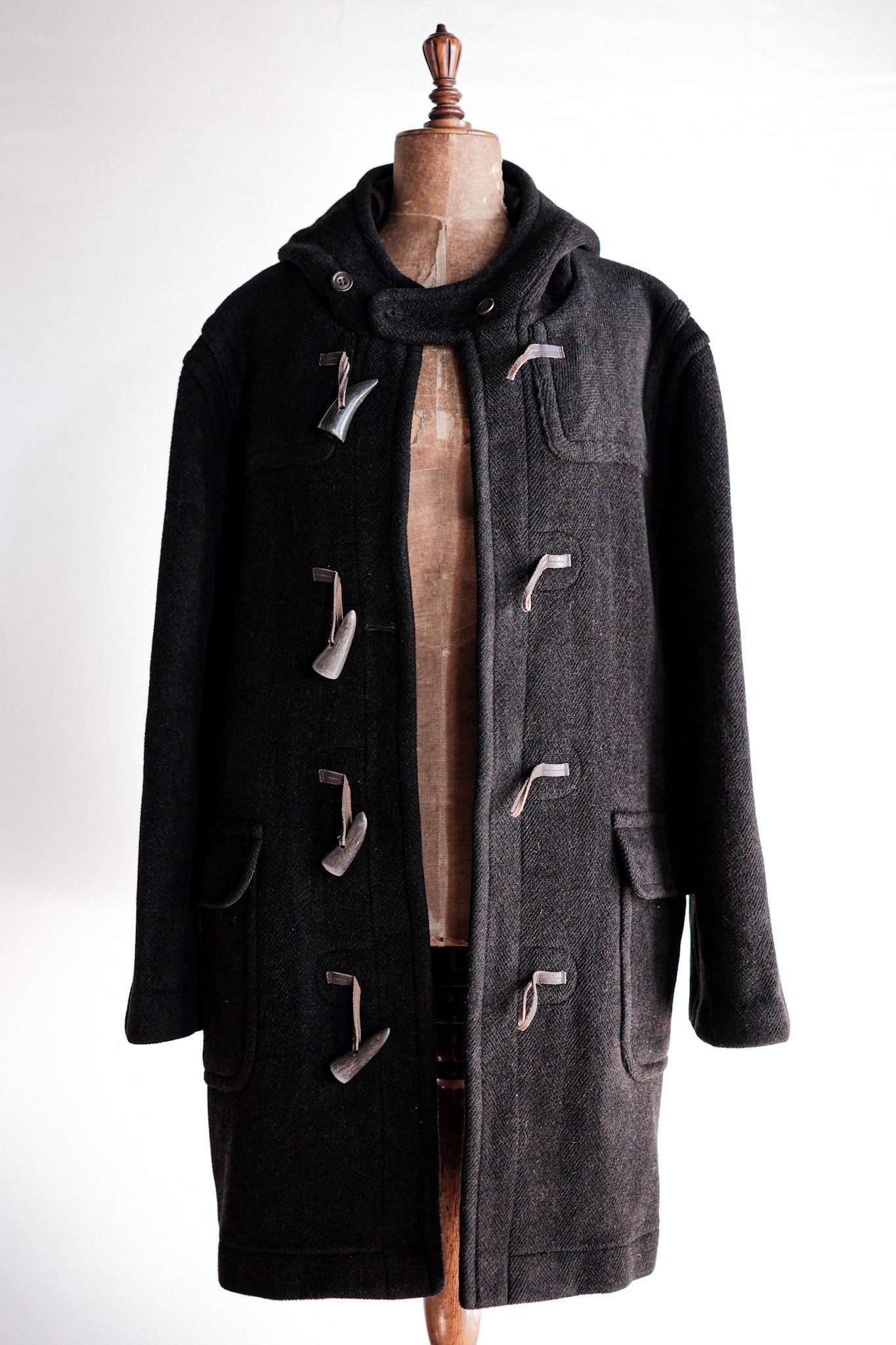 【~90's】Old INVERTERE Wool Duffle Coat "Moorbrook"