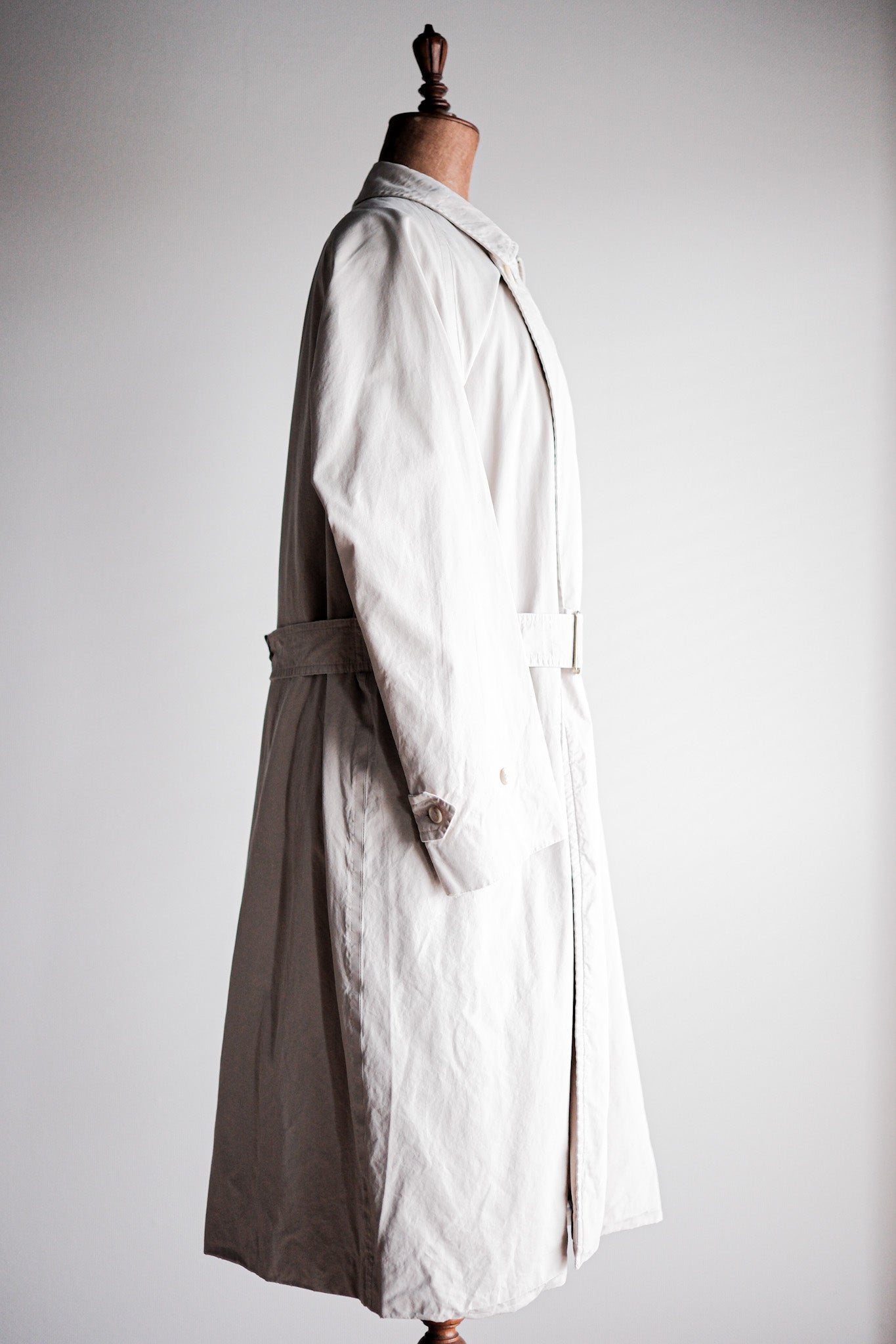 【~80's】Vintage Burberry's Single Raglan Tielocken Coat C100 Size.46REG