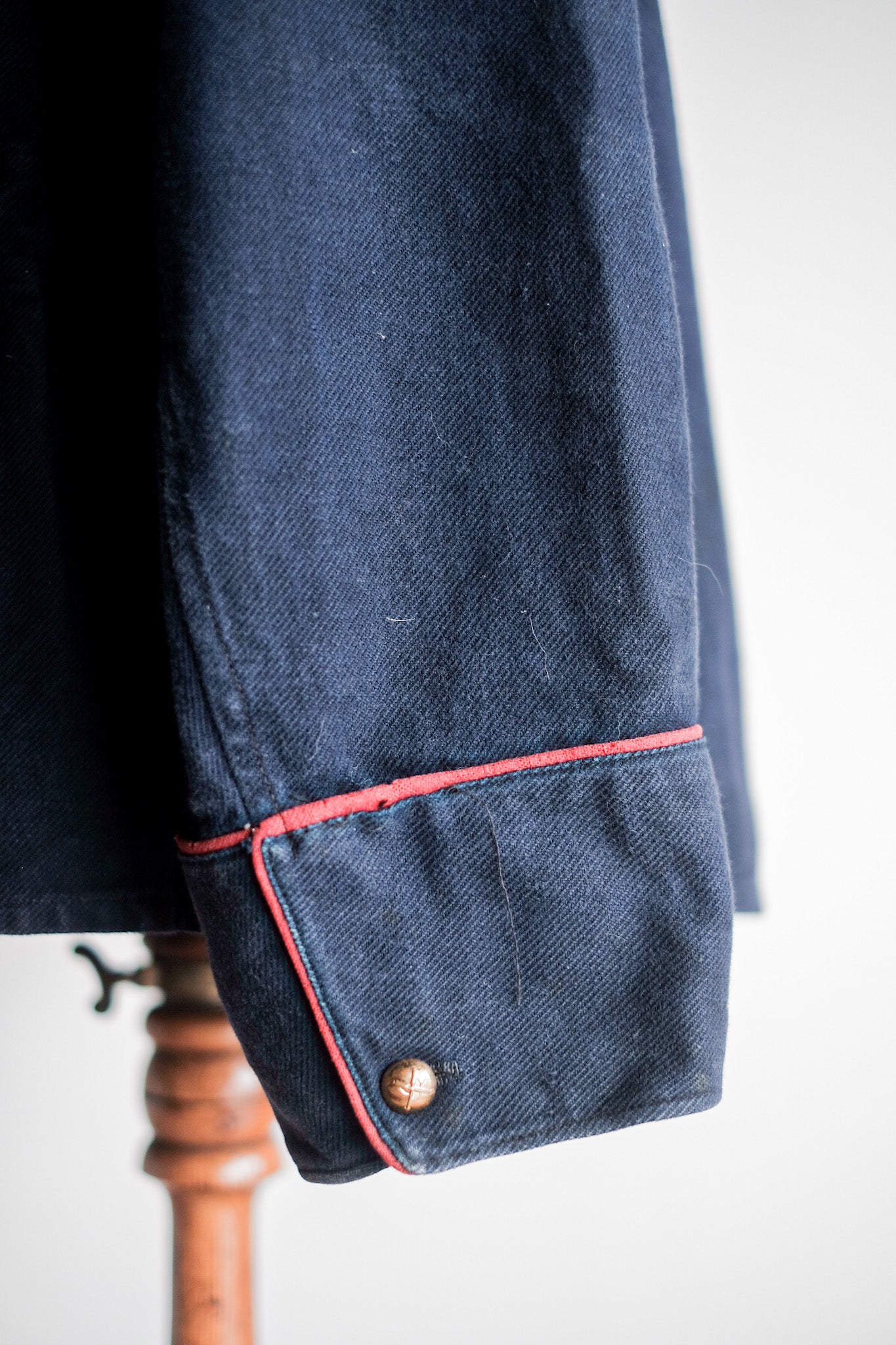 【~30's】French Vintage Indigo Cotton Twill Firefighter Jacket
