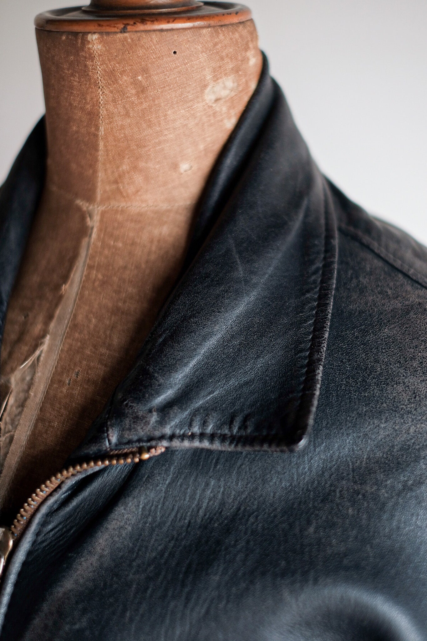 【~80's】French Air Force Pilot Leather Jacket