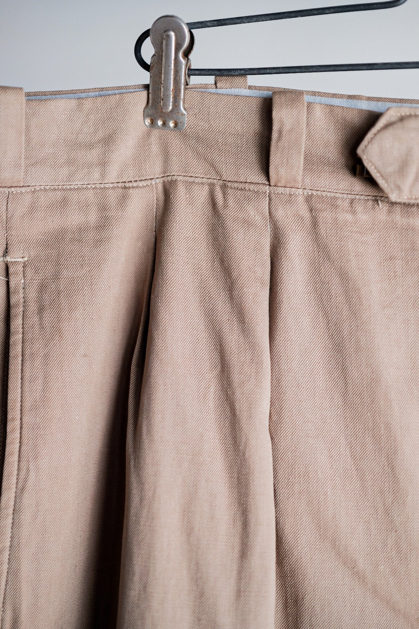 【 ~ 50's 】กางเกงขายาวผ้าฝ้ายวินเทจฝรั่งเศส