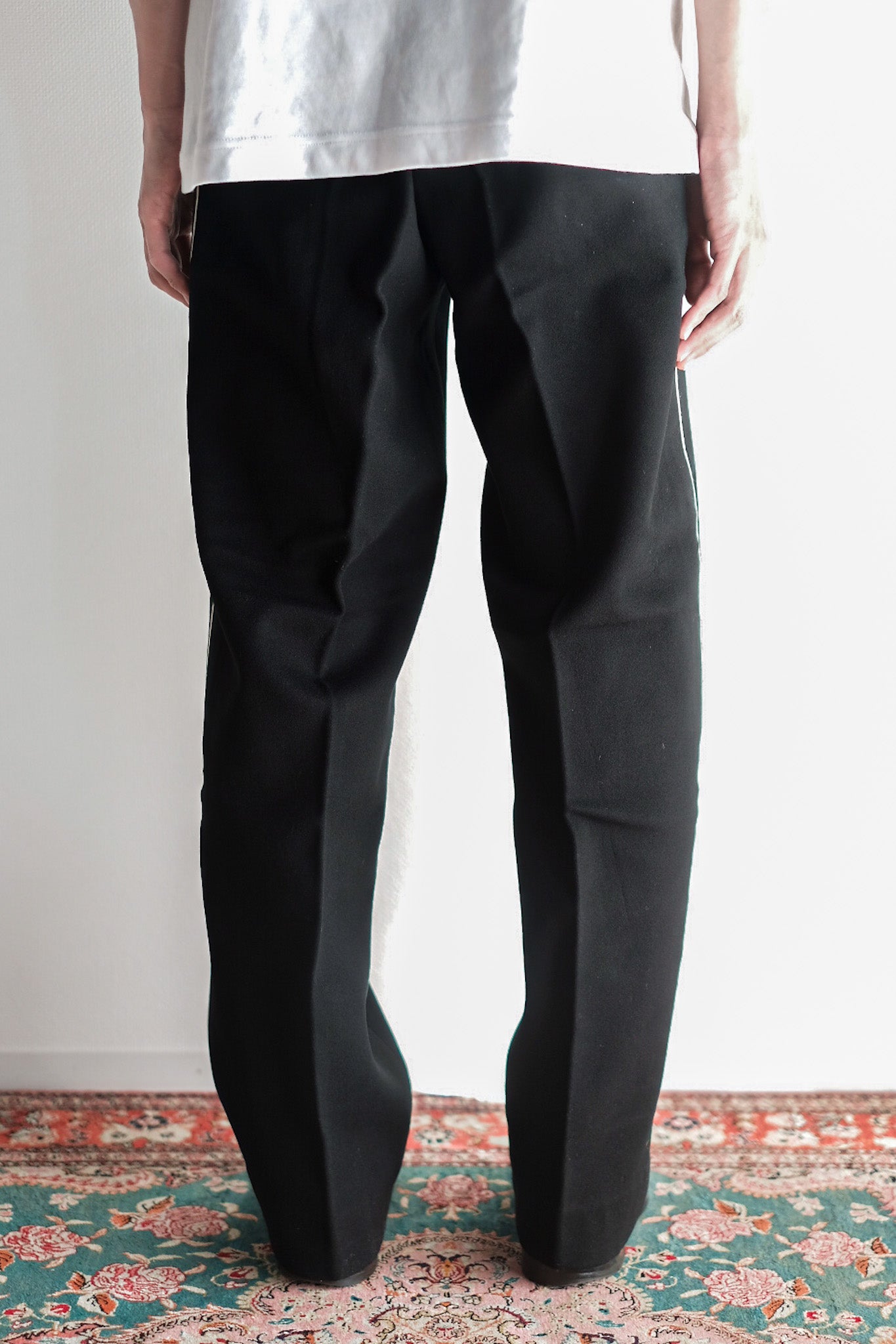 【~40's】French Vintage Side Line Wool Trousers "Dead Stock"