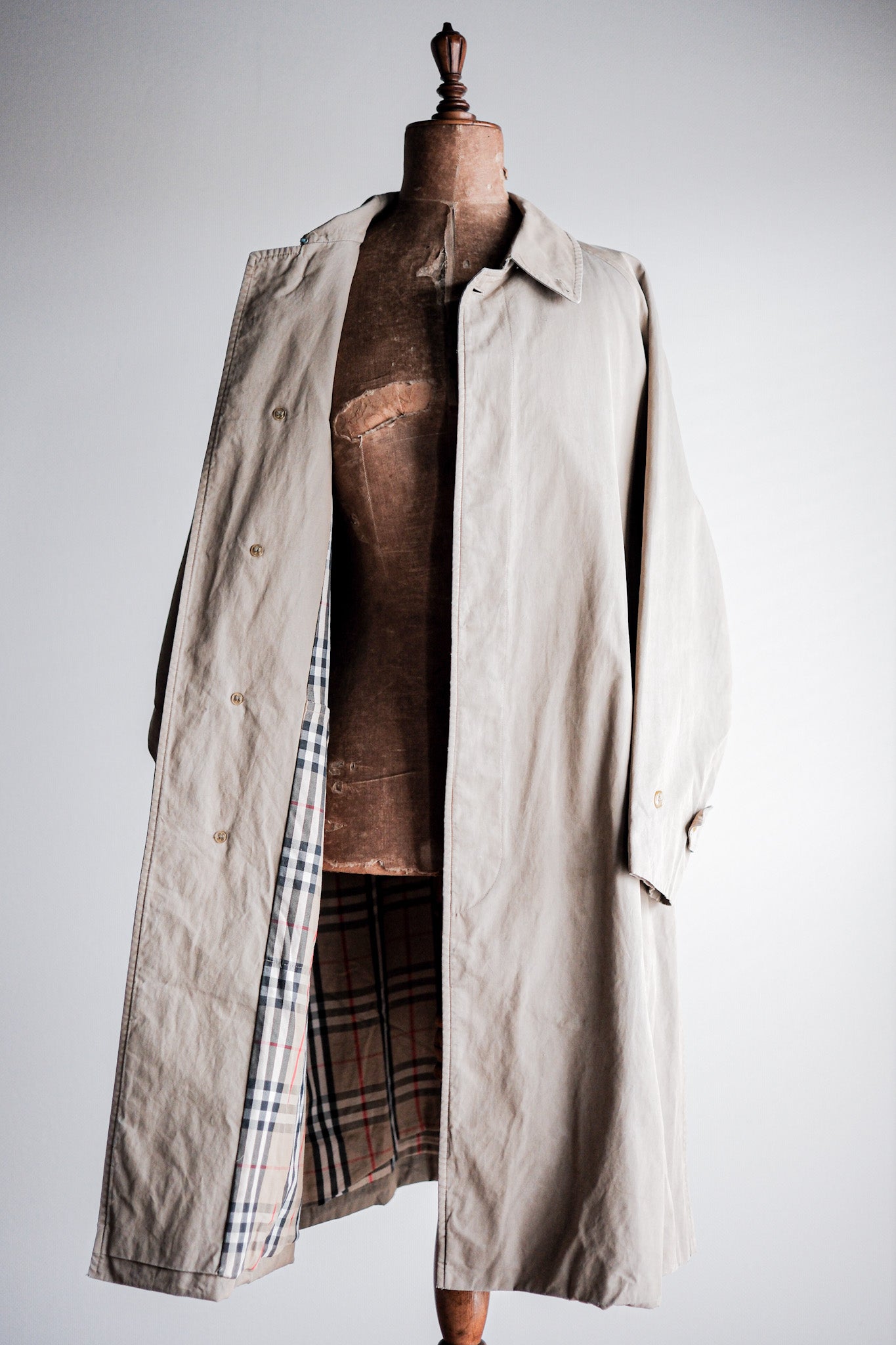 【~80's】Vintage Burberry's Single Raglan Balmacaan Coat C100 Size.48REG