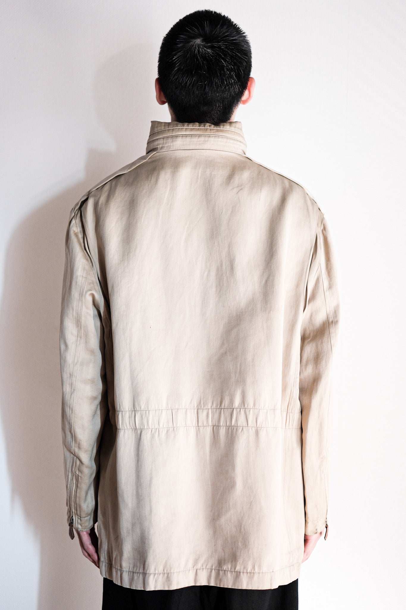 【~00's】Old Hermès Paris Linen Jacket by Martin Margiela Size.42