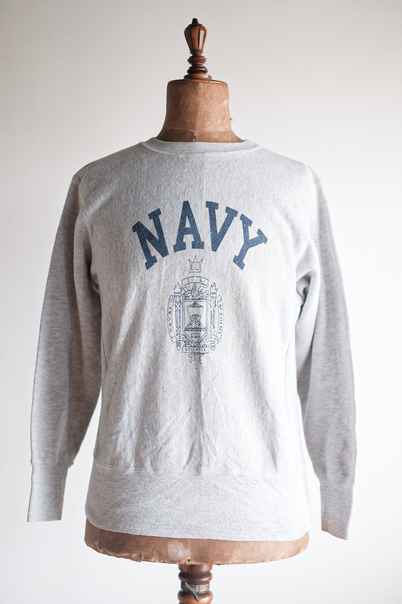 【~80's】Vintage Champion Reverse Weave Sweatshirt "USNA"