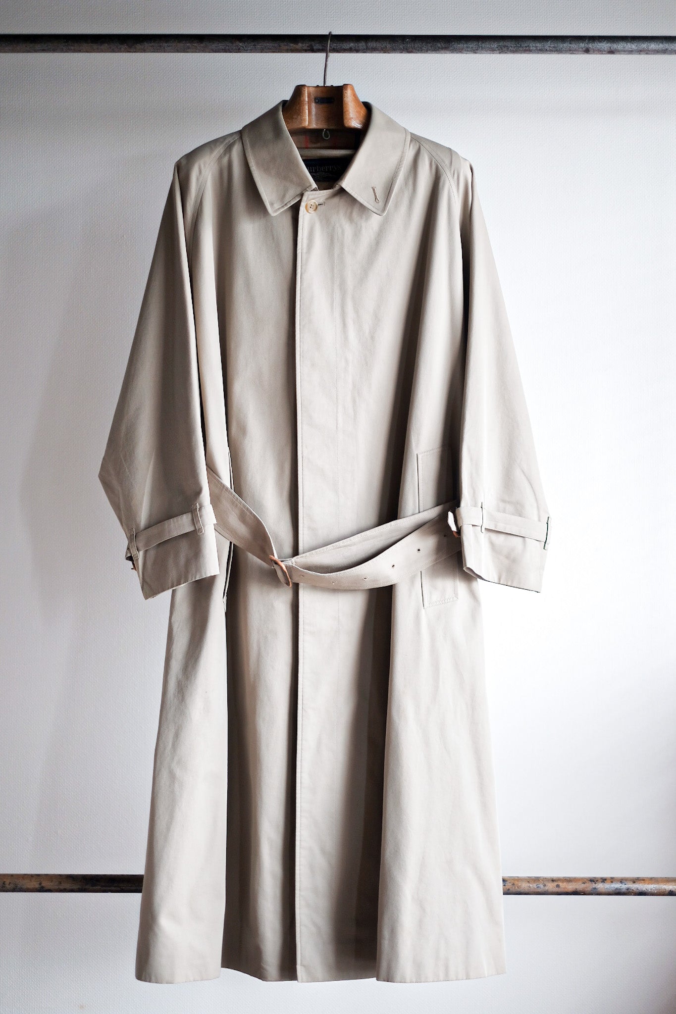 【~80's】Vintage Burberry Single Raglan Rider Coat C100 "HANS ALFRED TERNER 別注"