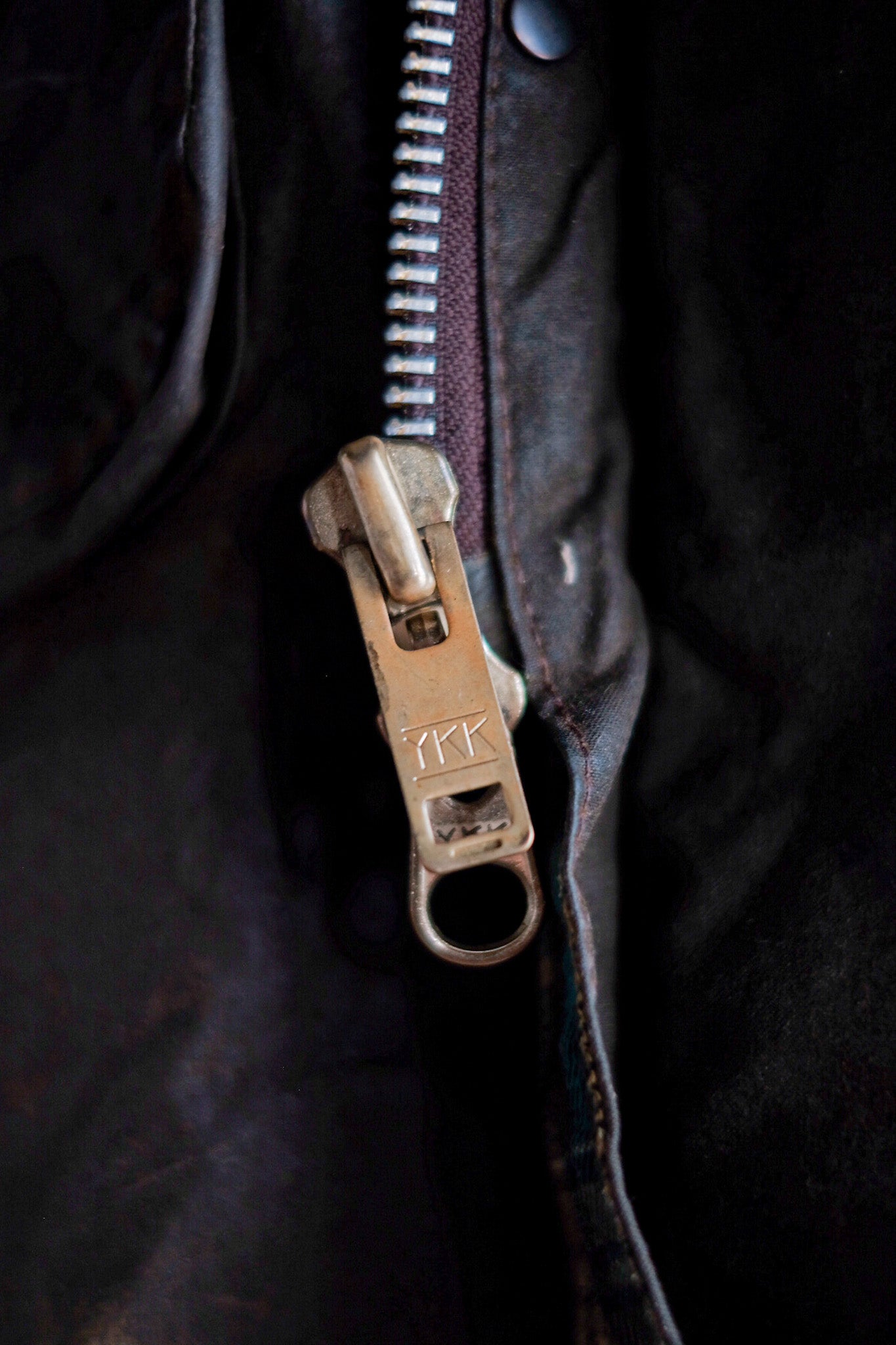 【~80's】Vintage Barbour "SOLWAY ZIPPER" With Hood 2 Crest Size.40