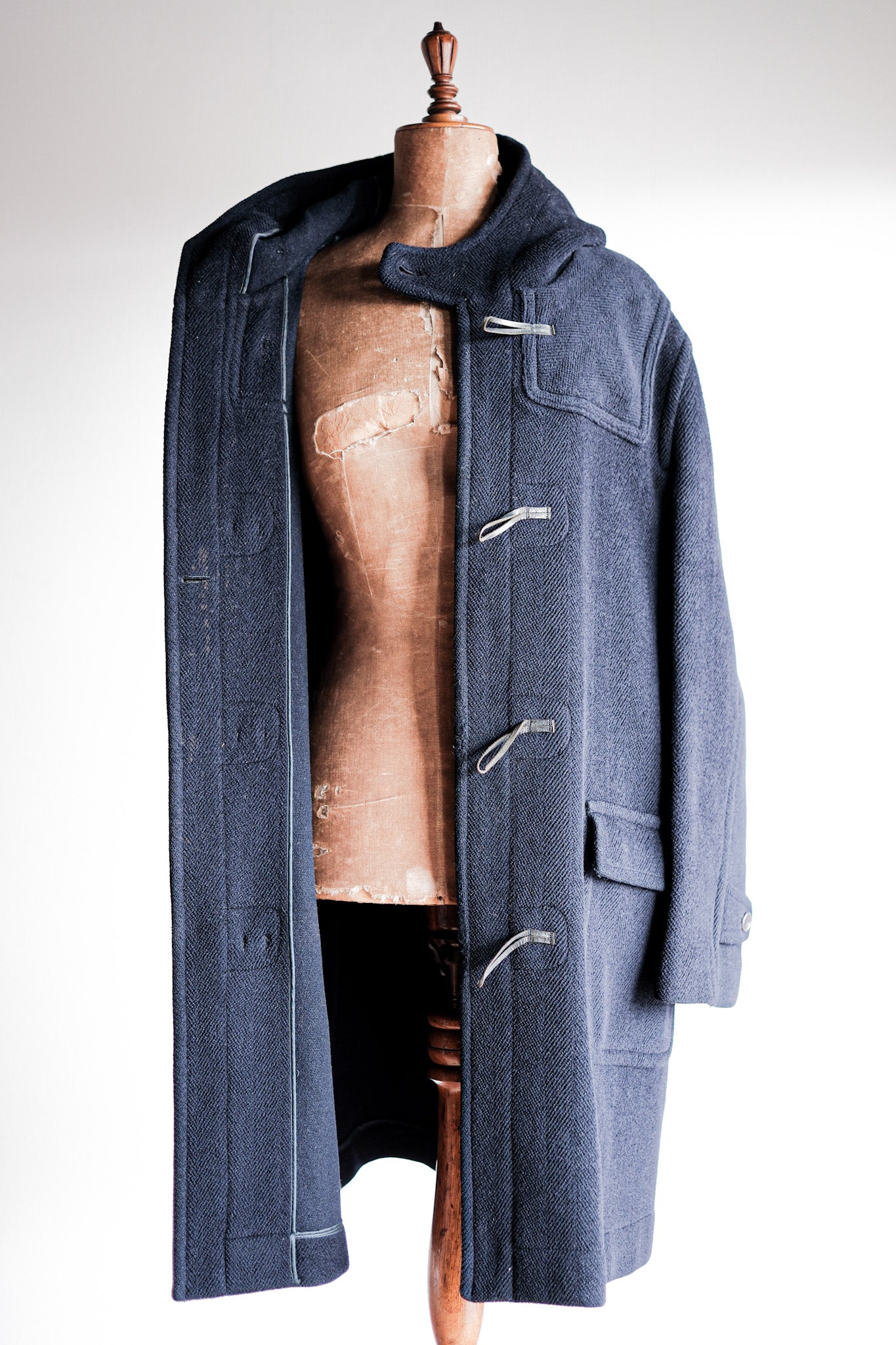 【~90's】Old INVERTERE Wool Duffle Coat "Moorbrook"
