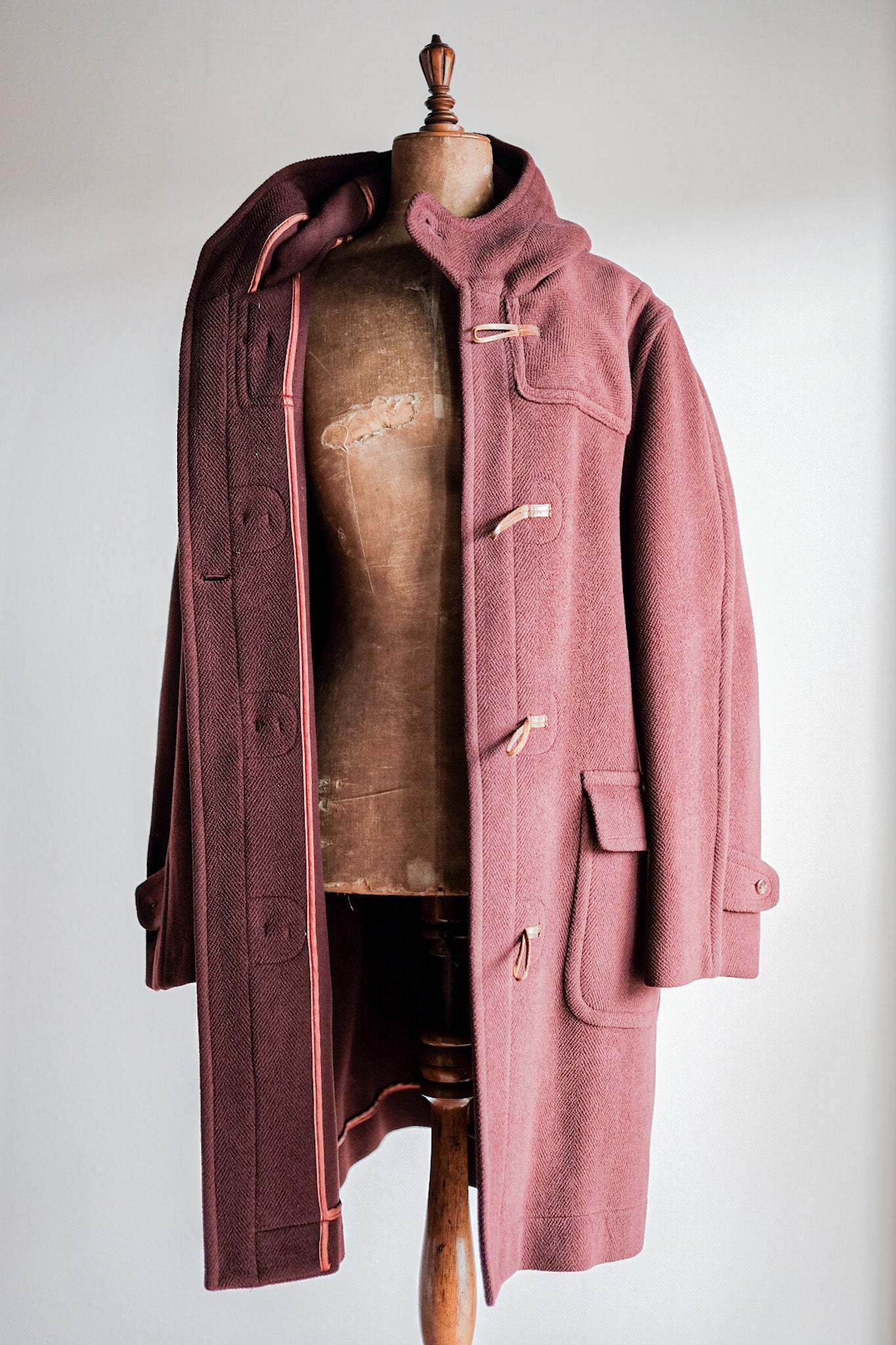 【~90's】Old INVERTERE Wool Duffle Coat "Moorbrook"
