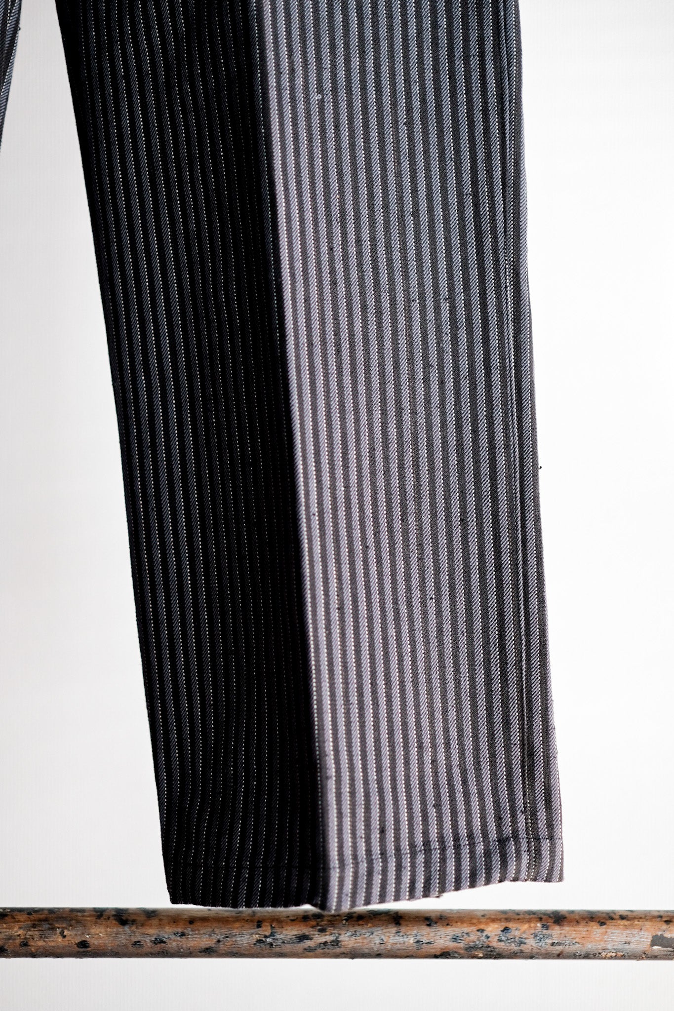 【~40's】French Vintage Cotton Striped Work Pants "Dead Stock"