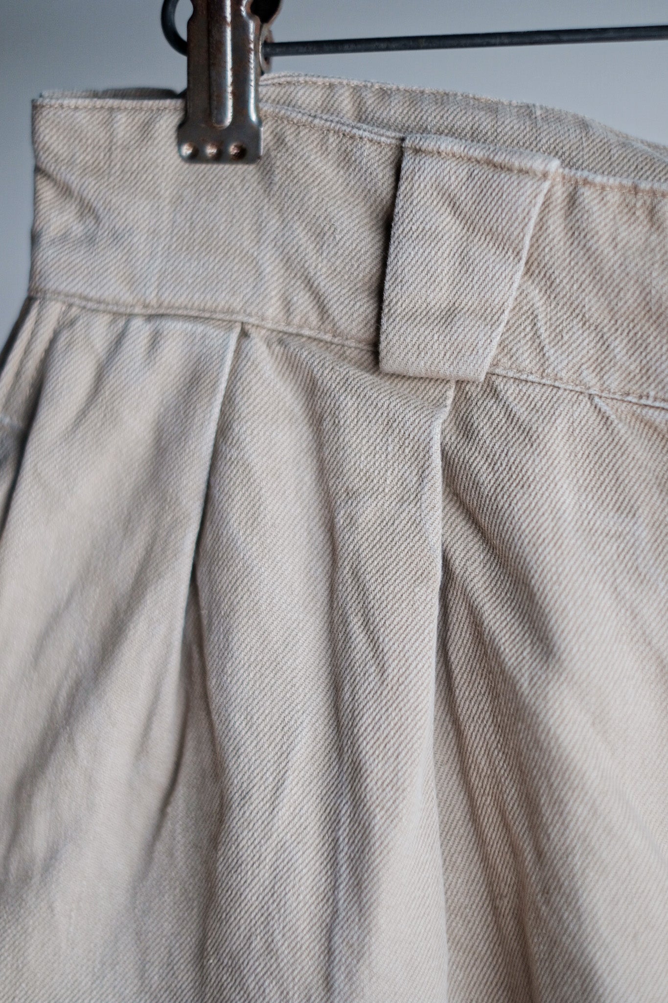 【~50's】French Army M52 Chino Trousers Size.76C "Indochina Model"