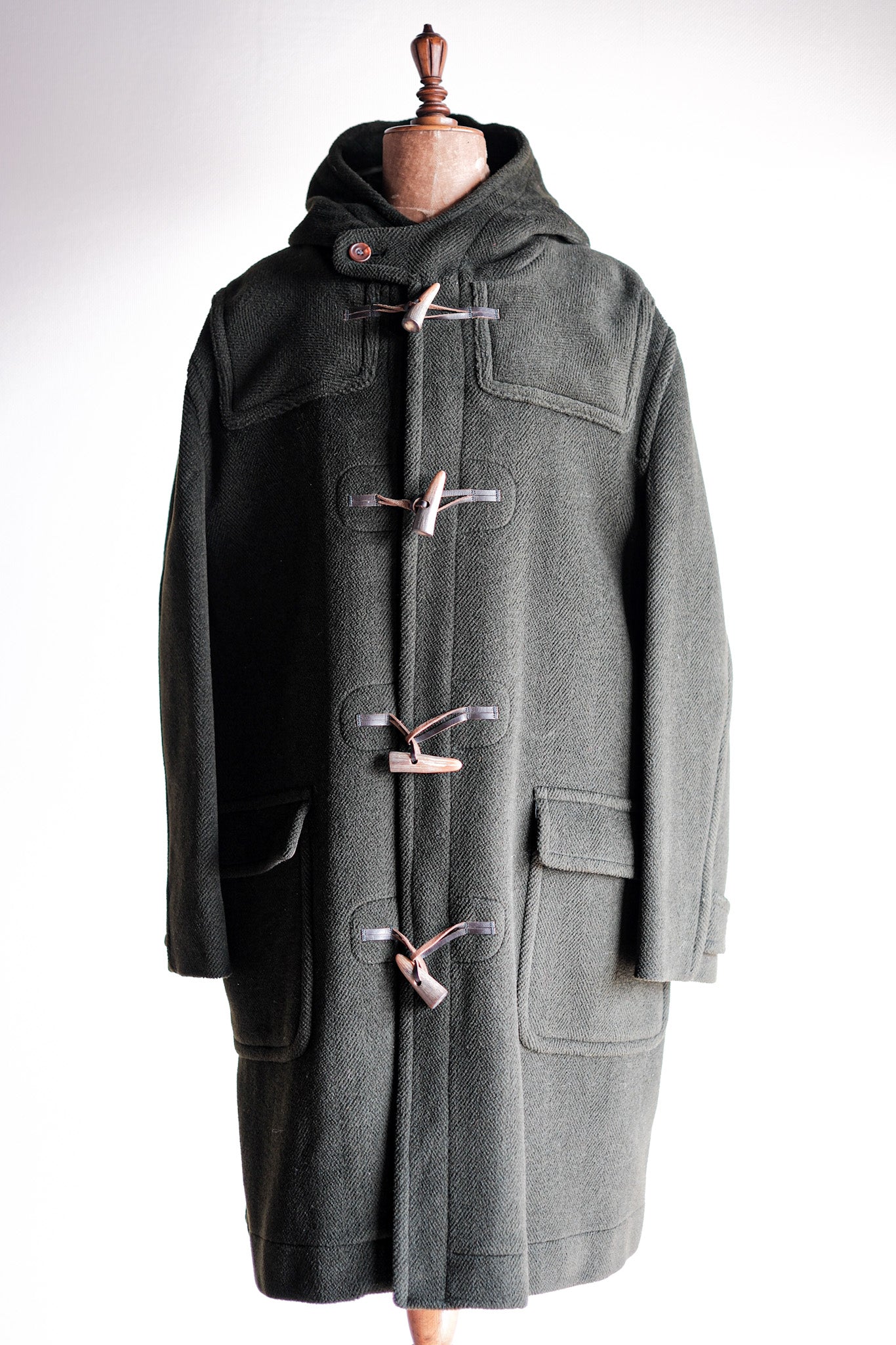 【~90's】Old INVERTERE Wool Duffle Coat "Moorbrook"