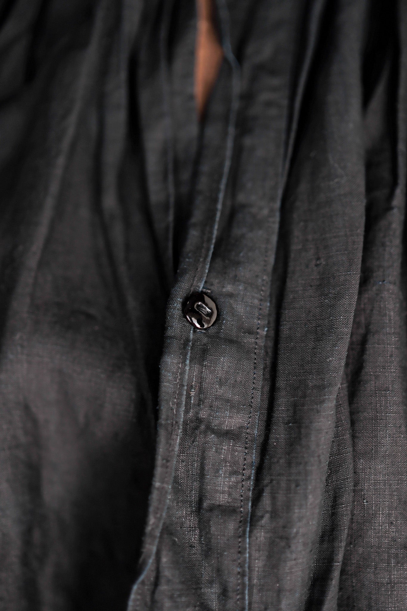 【Early 20th C】French Antique Indigo Linen Smock "Biaude"