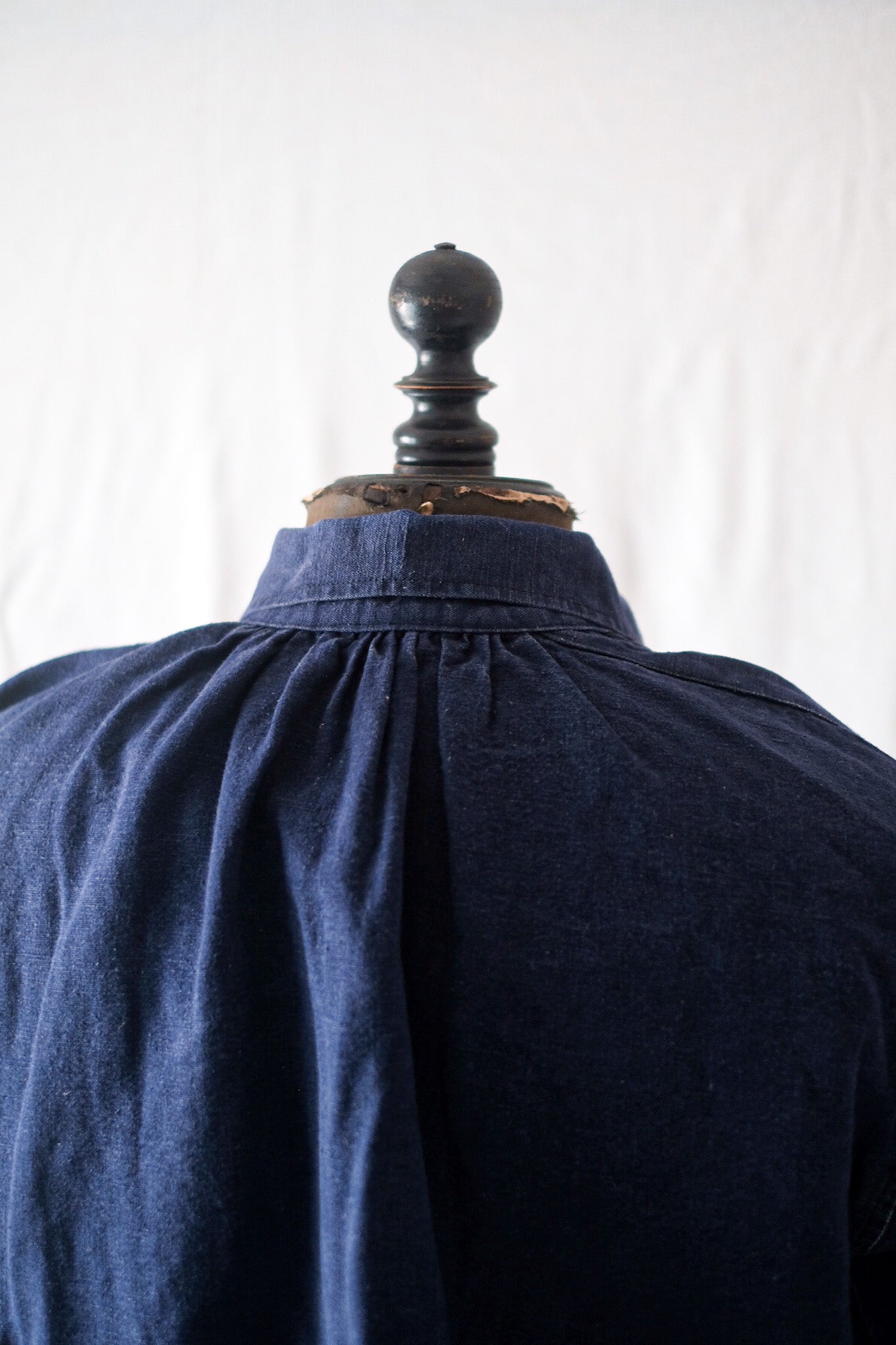 【~40's】French Vintage Indigo Cotton Smock Biaude