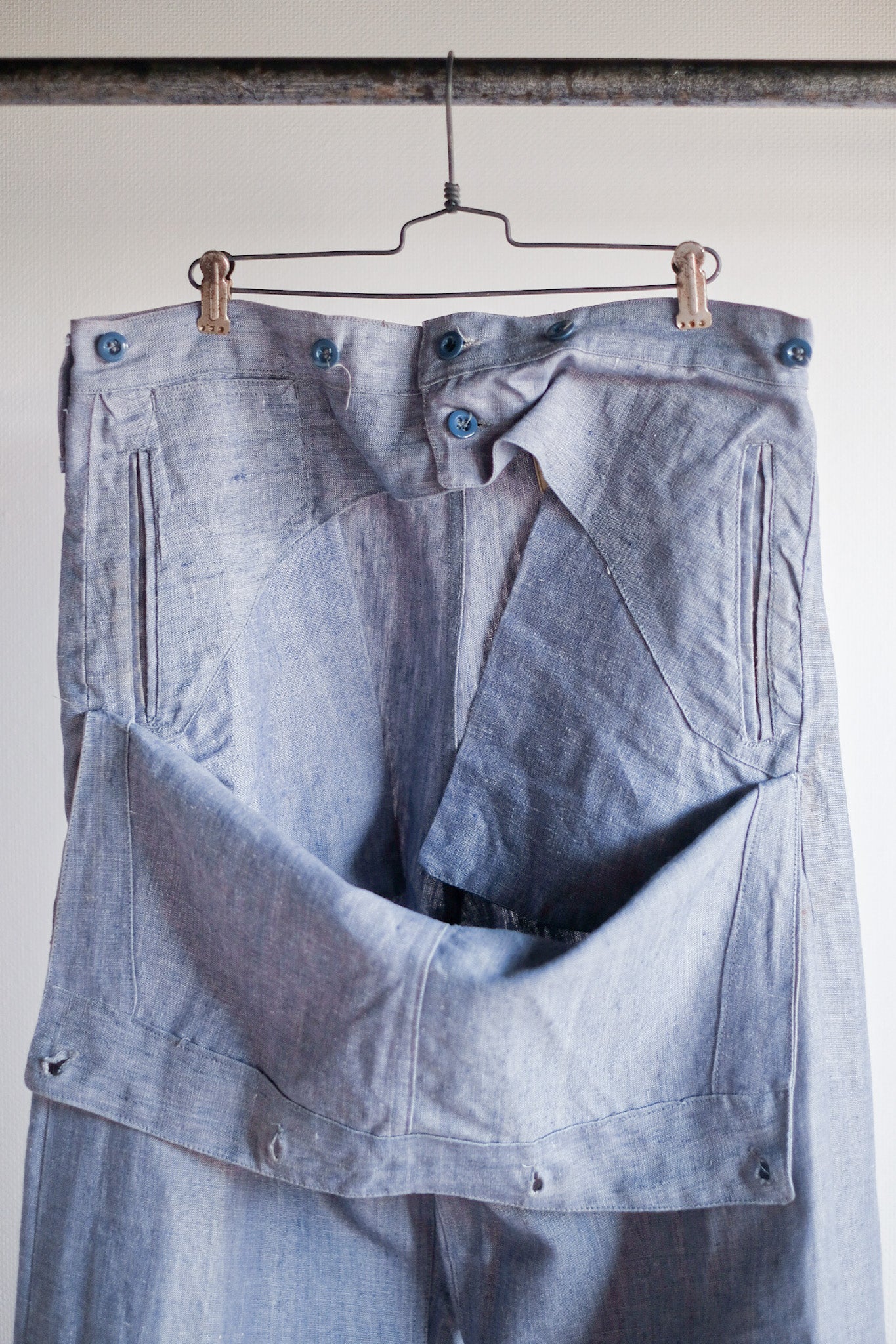 【~50's】French Navy Ramie Linen Sailor Pant